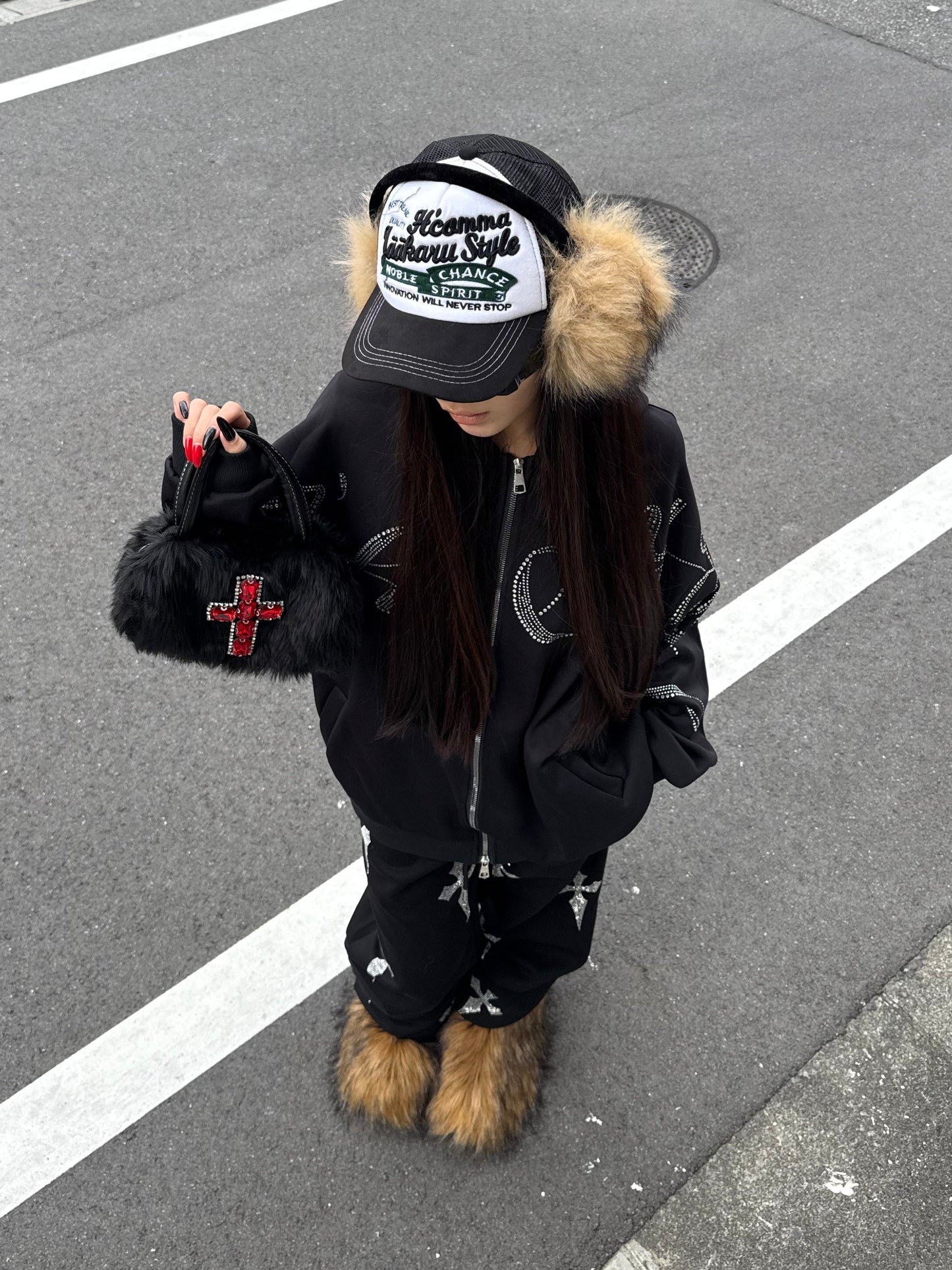 ビッグラメロゴパーカー DPB86156