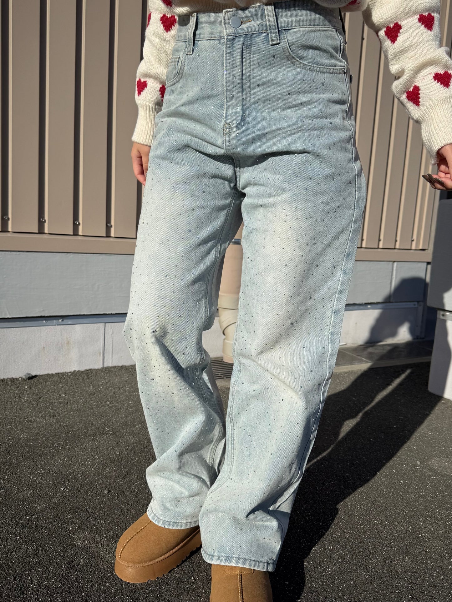 ストーンハイウエストデニムパンツ DPB73515