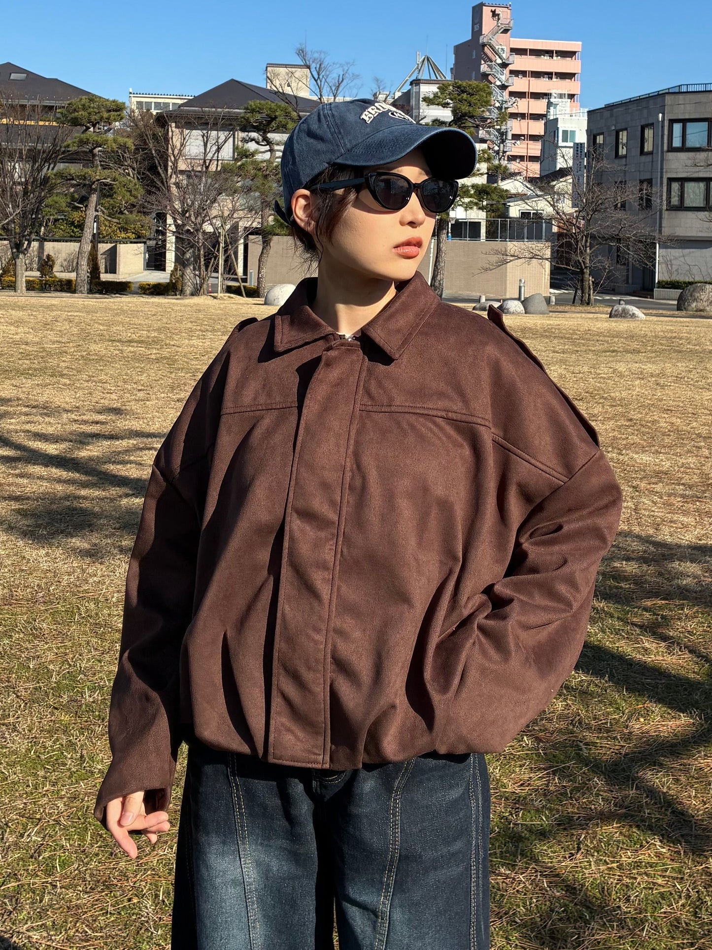 ブラウンスエードジャケット DPA61453