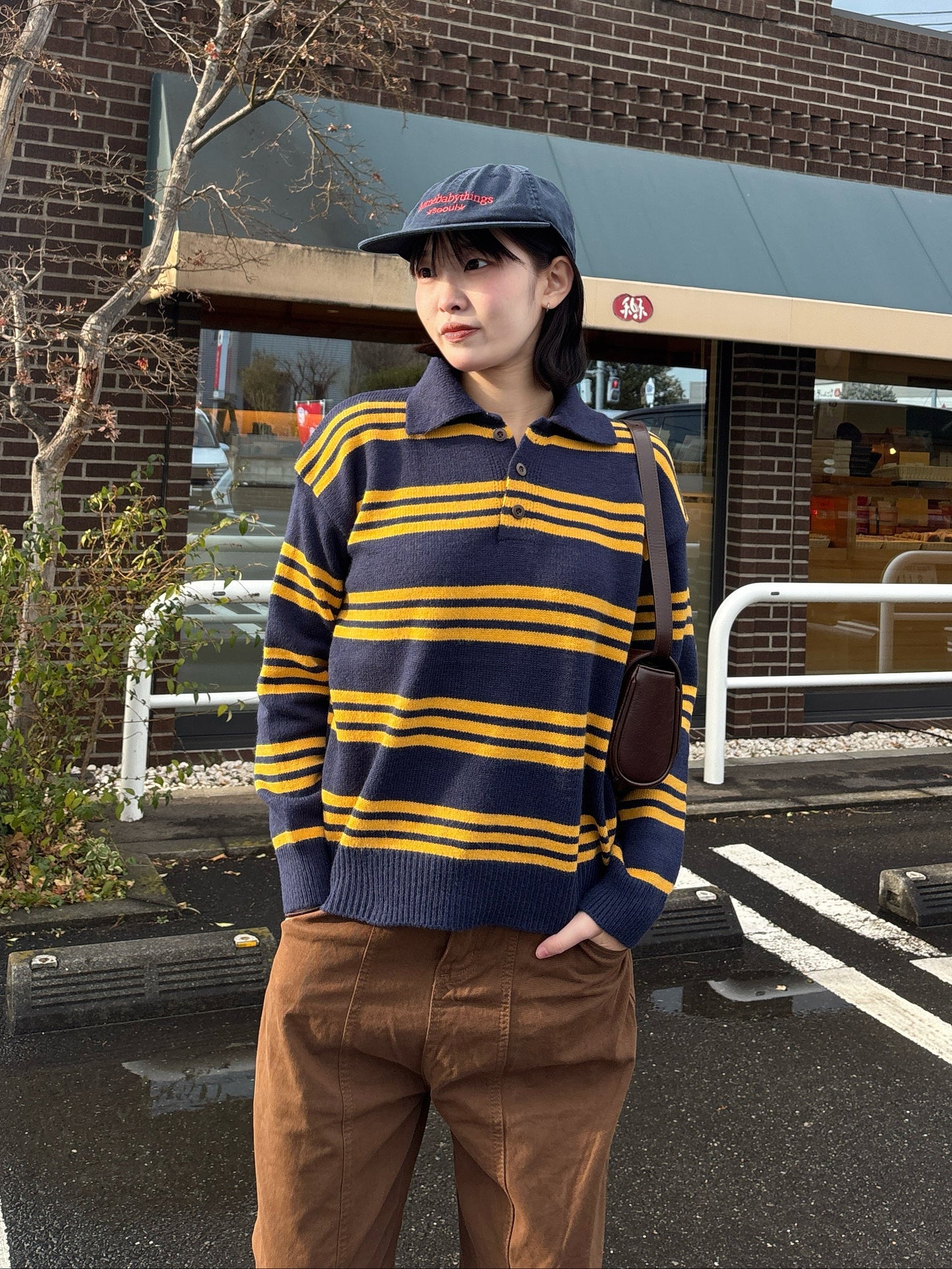 ボーダーニットポロトップス DPB63251