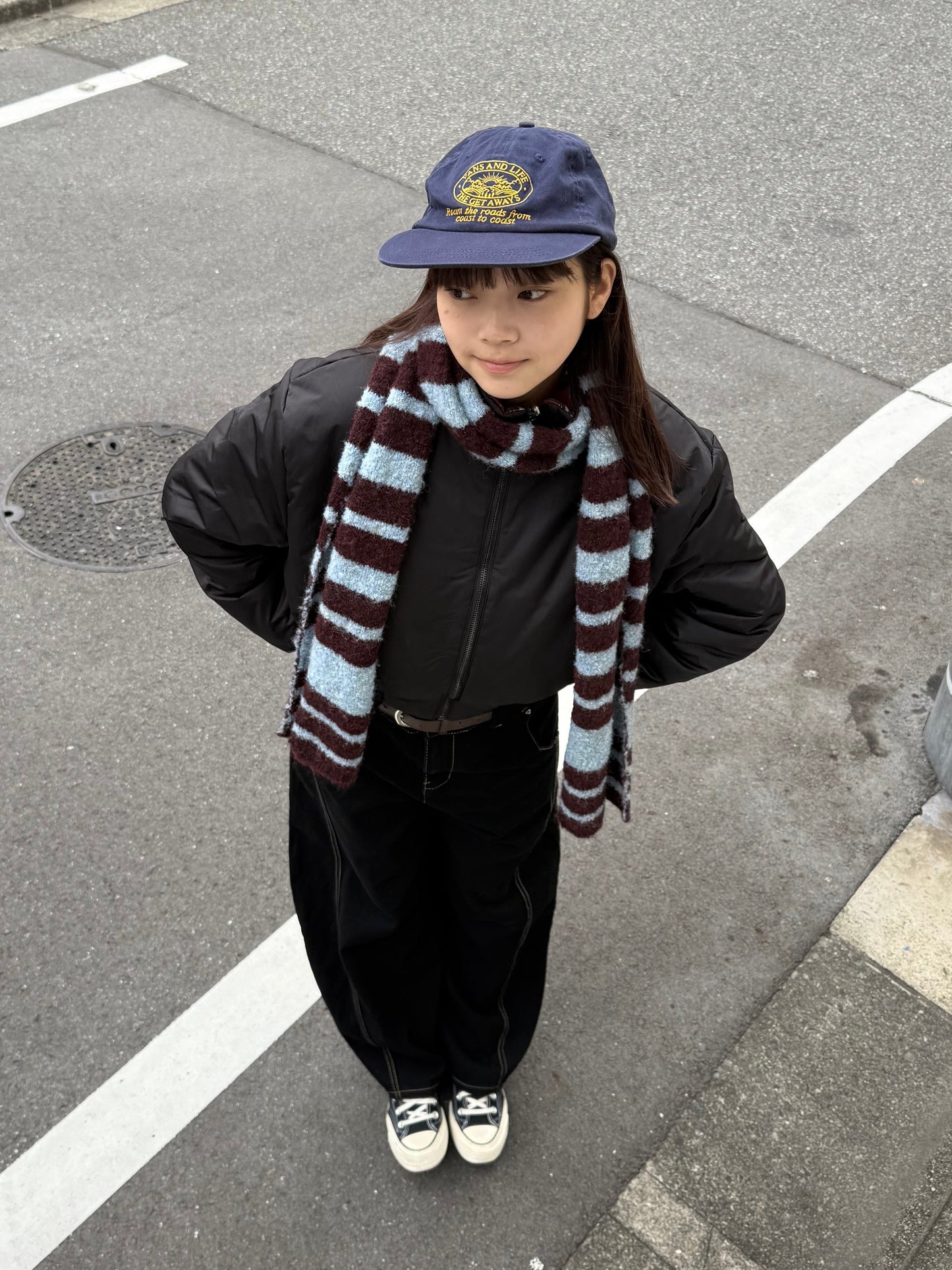 リバーシブルチェックダウンジャケット DPB91054