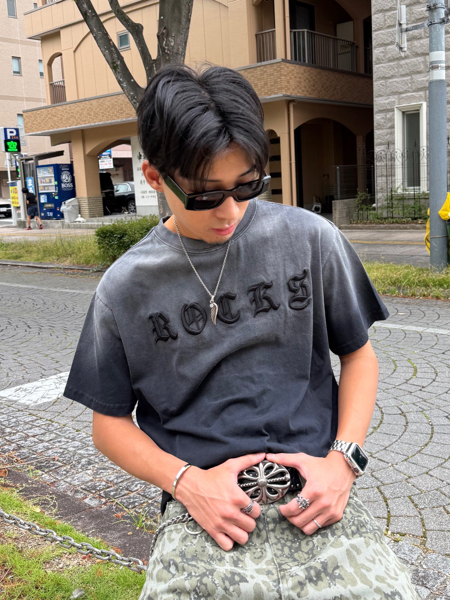 【即納】ウォッシュヴィンテージロゴT DPB90227S