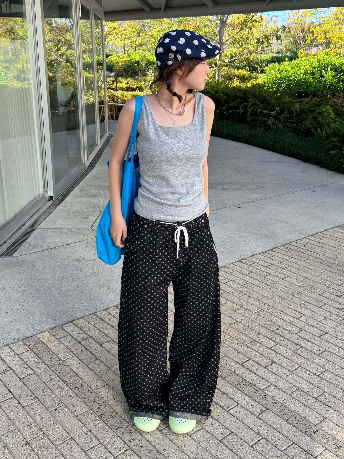 ドットワイドデニムパンツ DPB85316