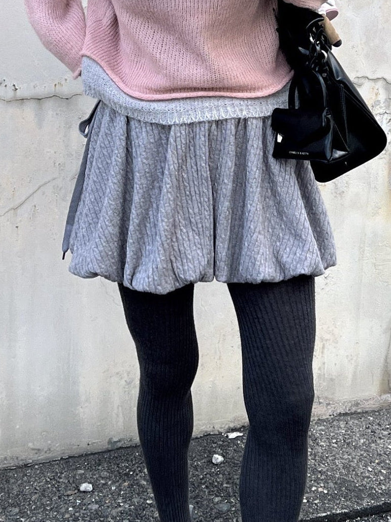 ニットバルーンミニスカート DPB79238
