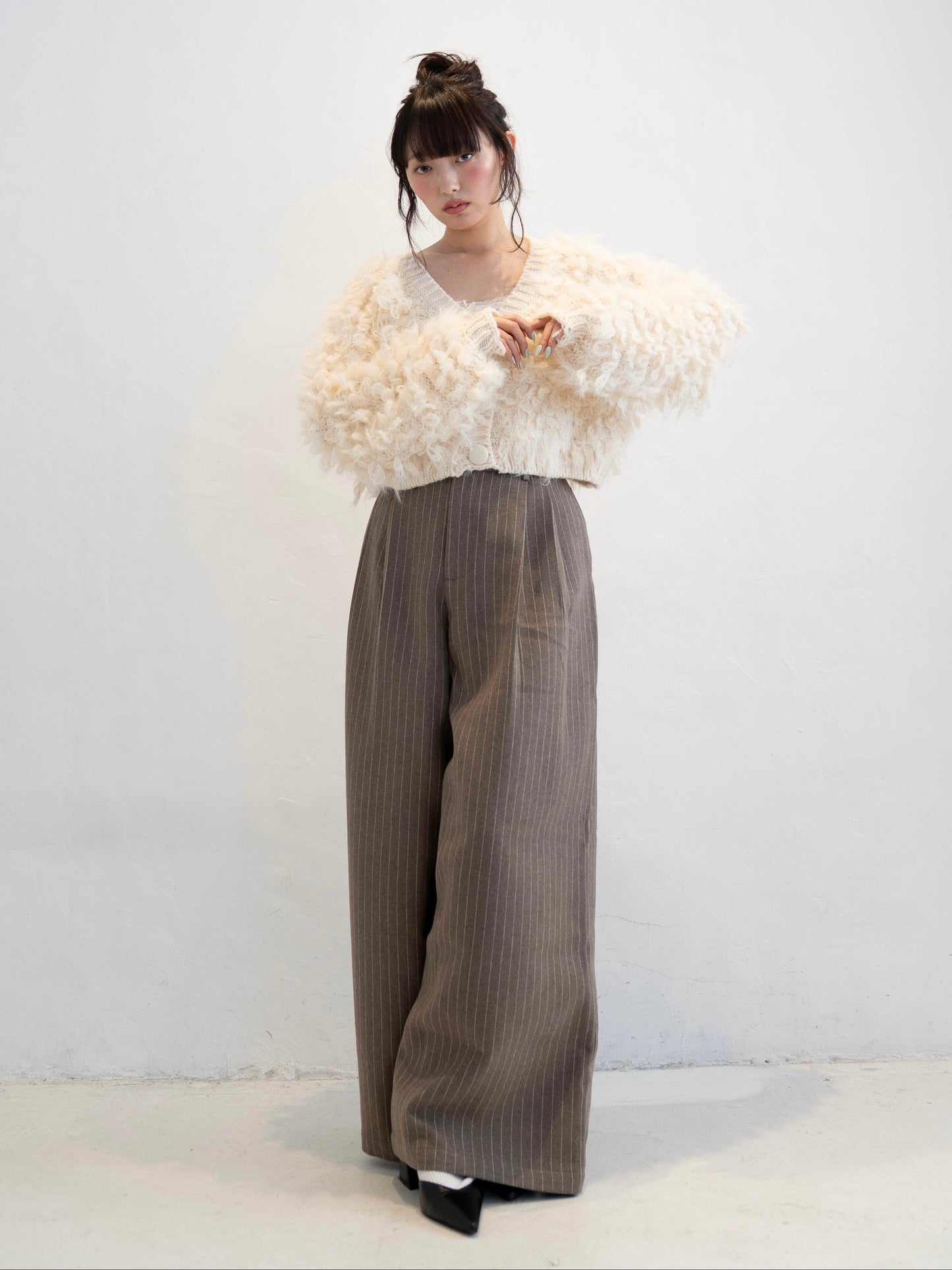 ウエストタックストライプパンツ DPC02007