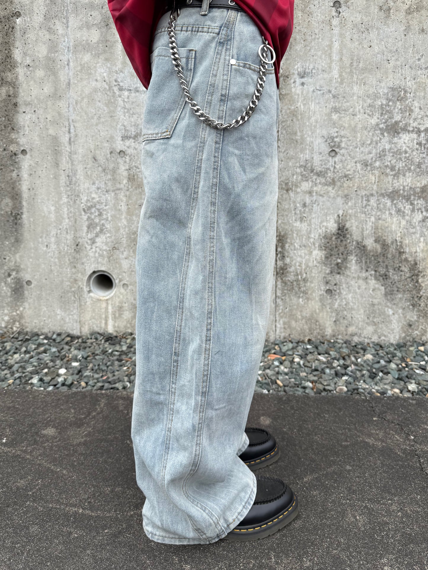 kenshin_ライトカラーワイドデニムパンツ DPB73403