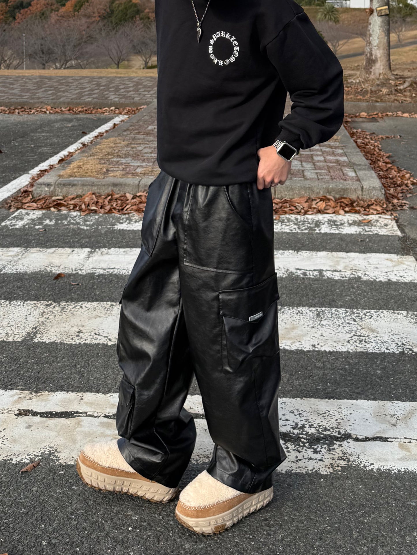 レザーライクポケットパンツ DPB90098