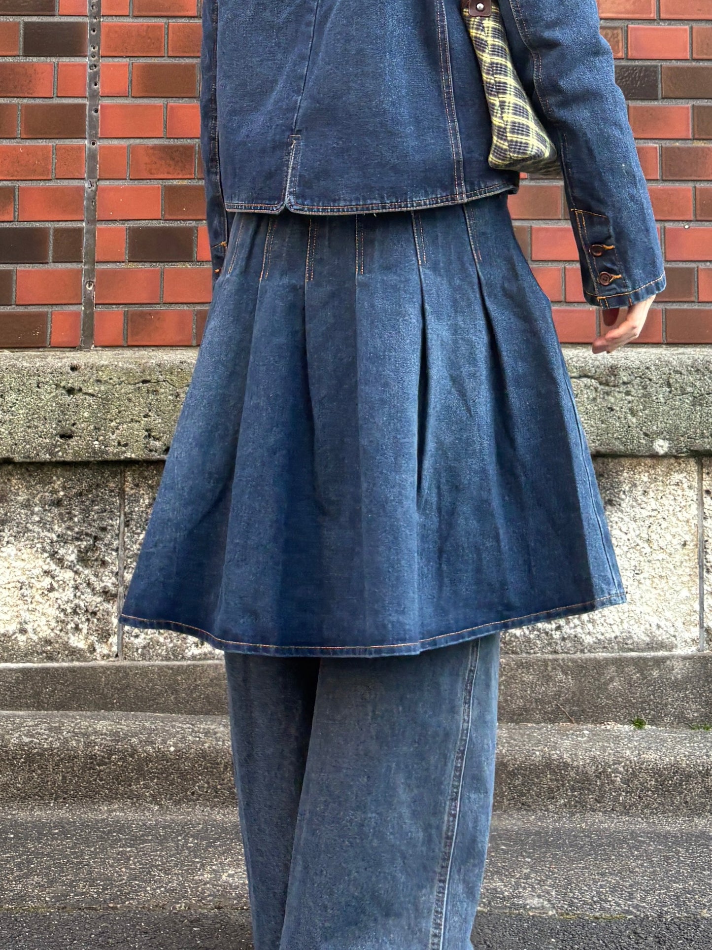 デニムプリーツスカート DPA43774