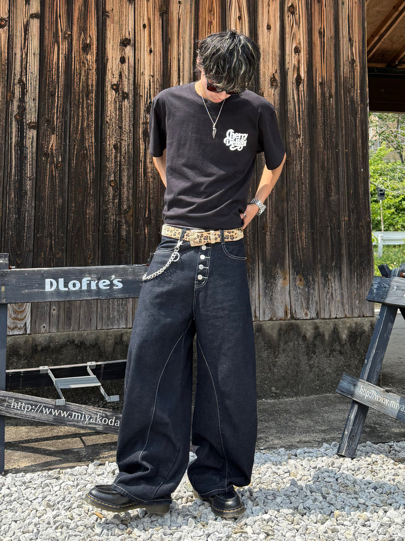Kenshin_ボタンデザインワイドデニムパンツ DPB73405 – CRAMMY