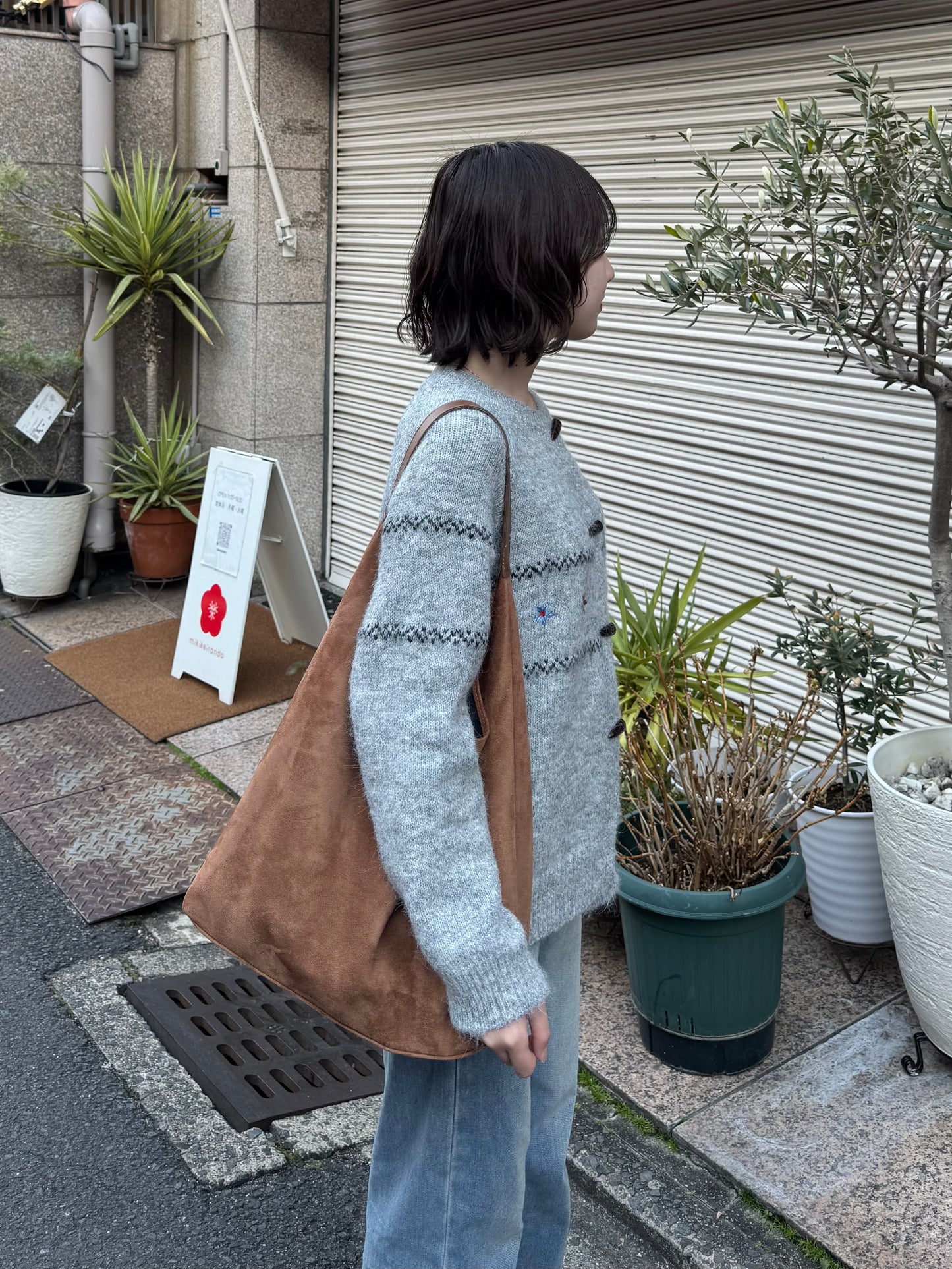 スエードライクミニポーチ付きトートバッグ DPC03017