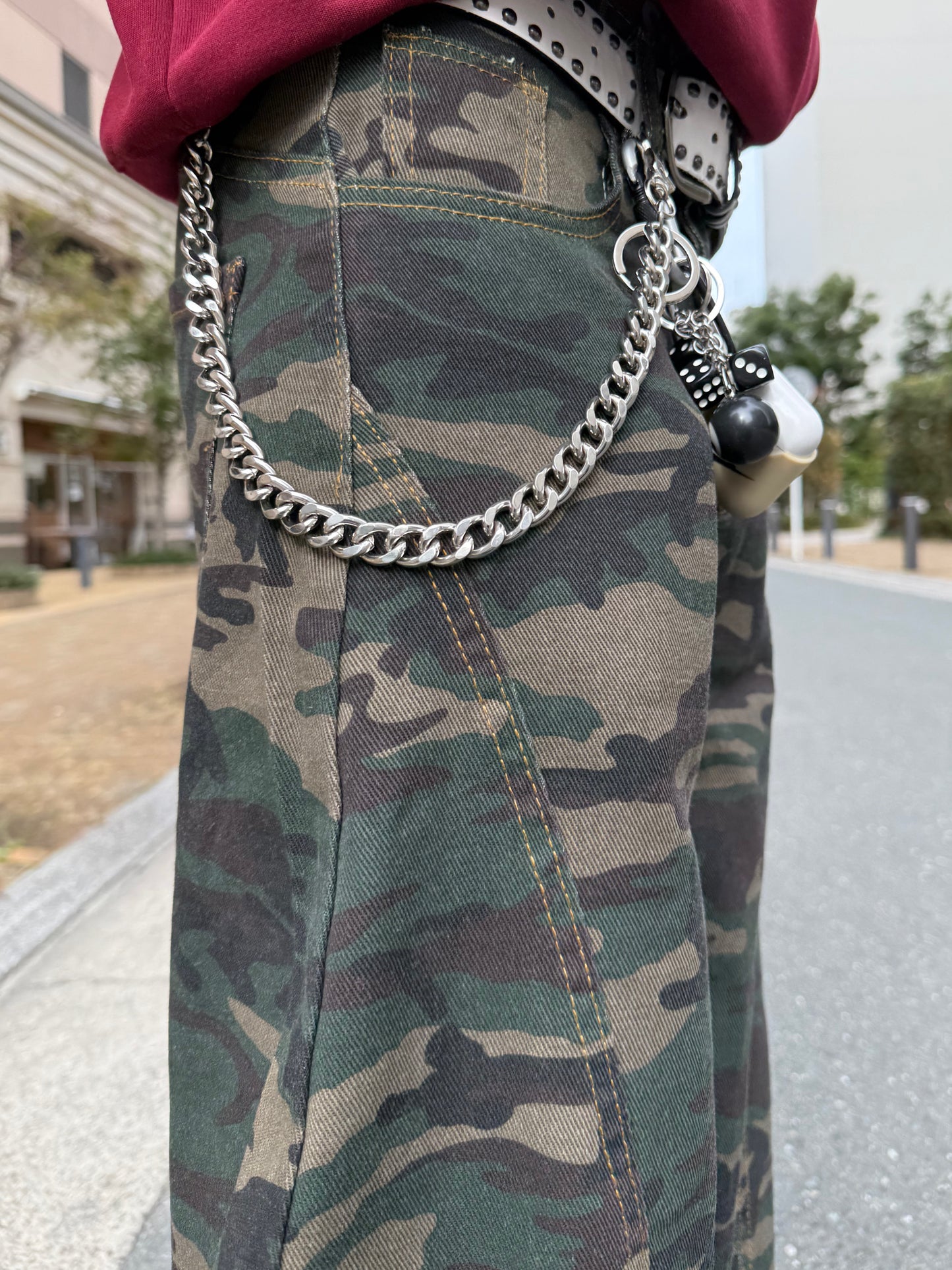 カモフラワイドデニムパンツ DPB90085