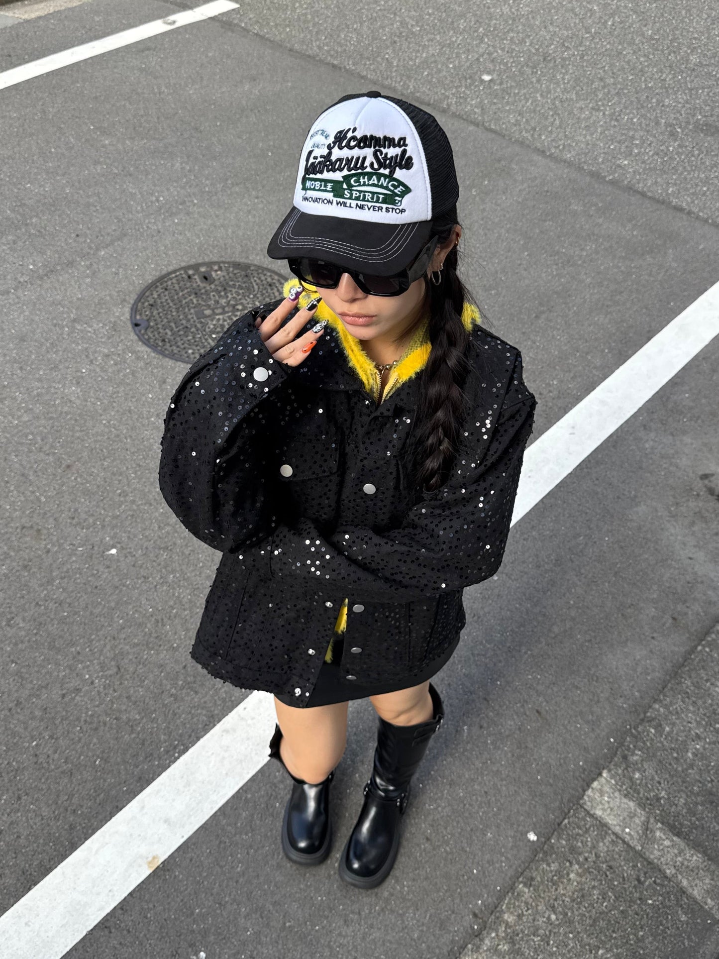 スパンコールデニムジャケット DPB86146