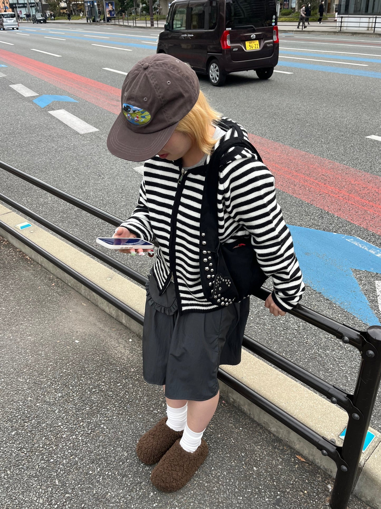 ボーダーニットジップパーカー DPB97030