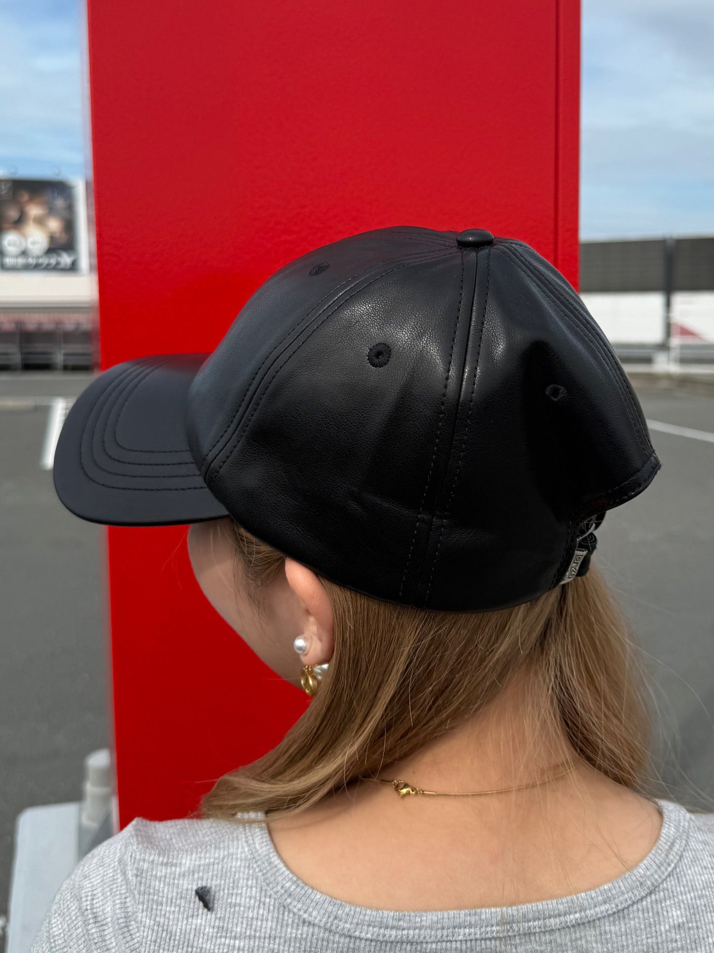 フェイクレザーキャップ DPB73486