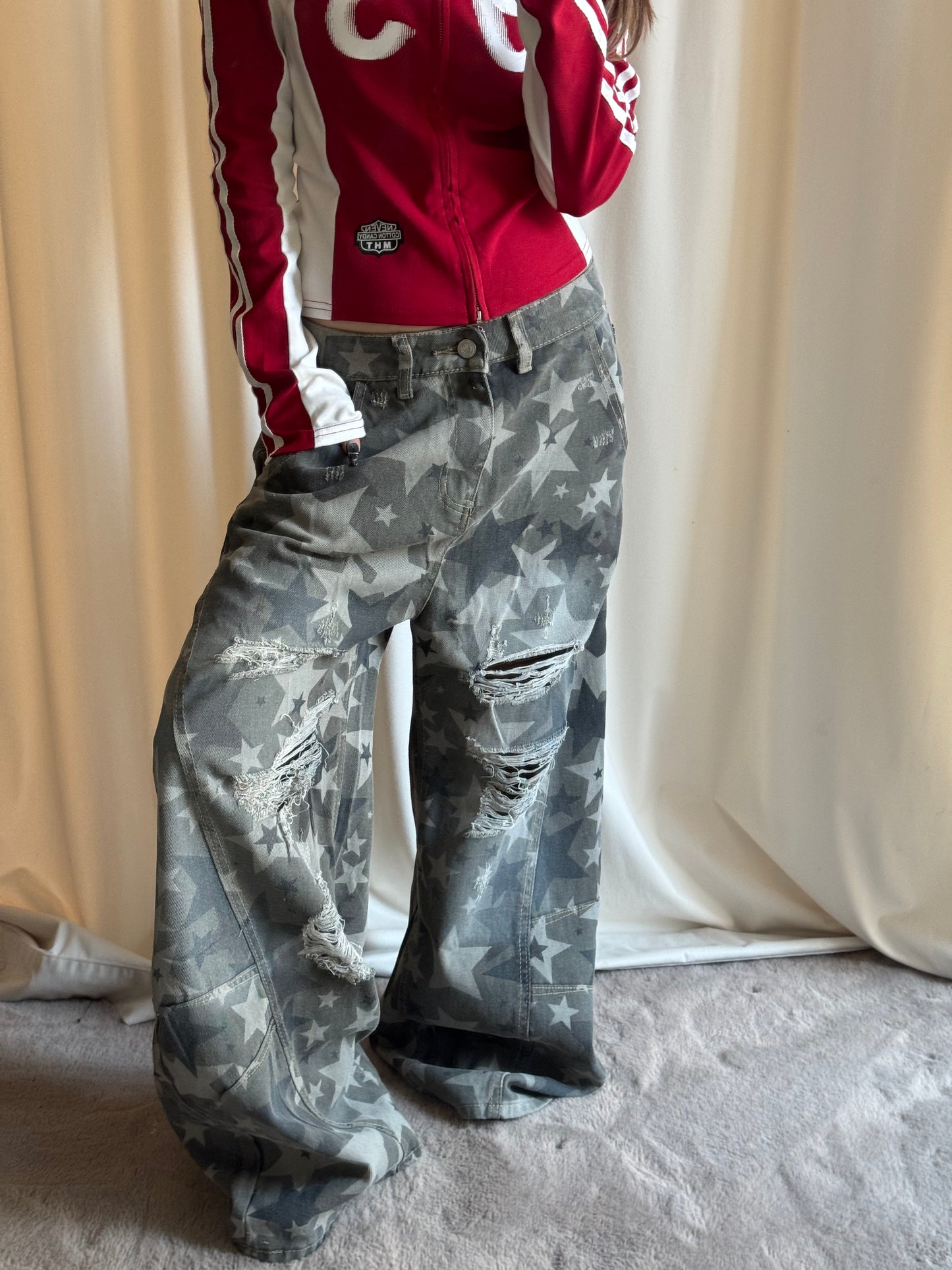 スターダメージデニムパンツ DPB86202