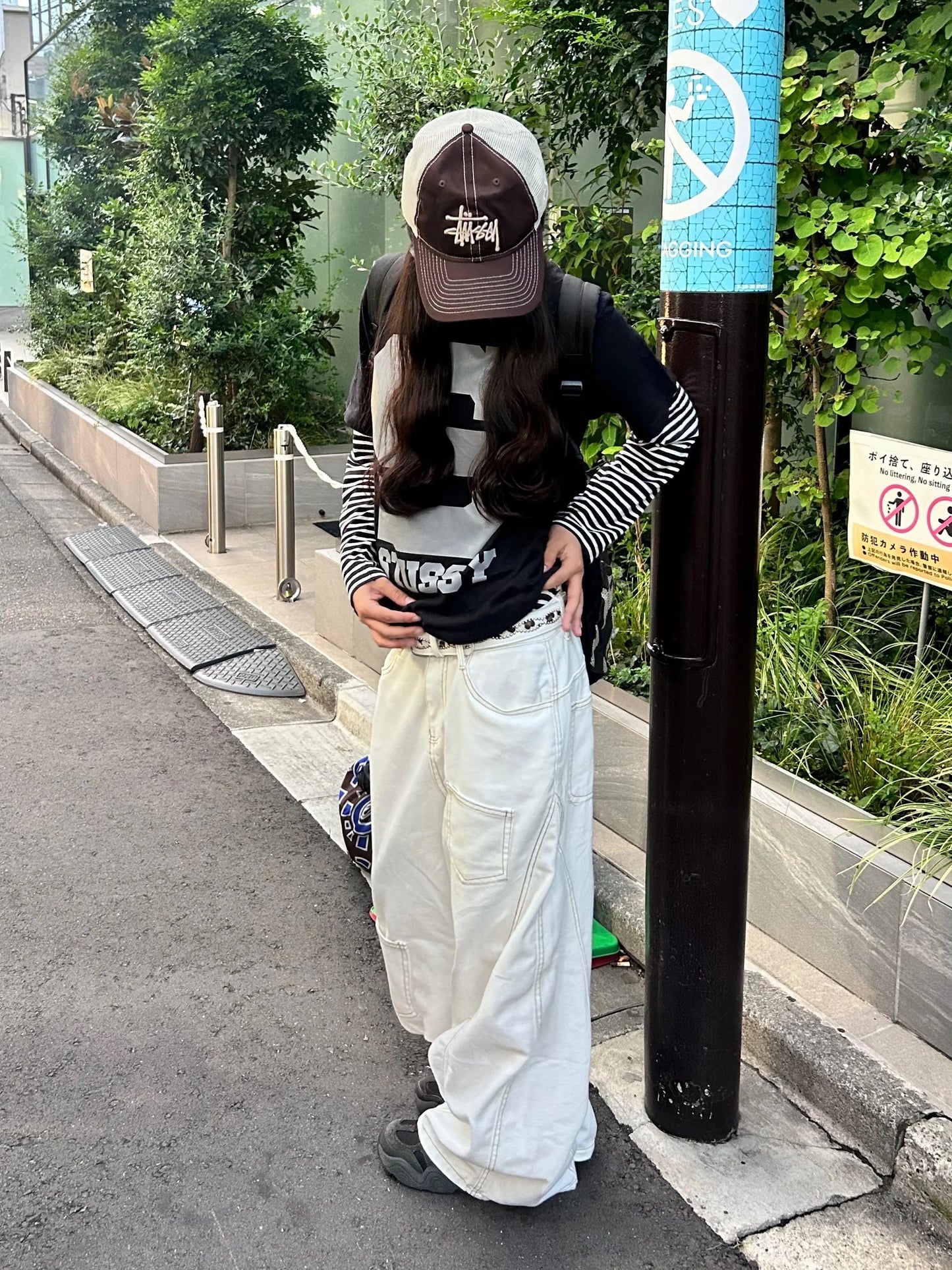 ステッチホワイトバルーンパンツ DPB92005