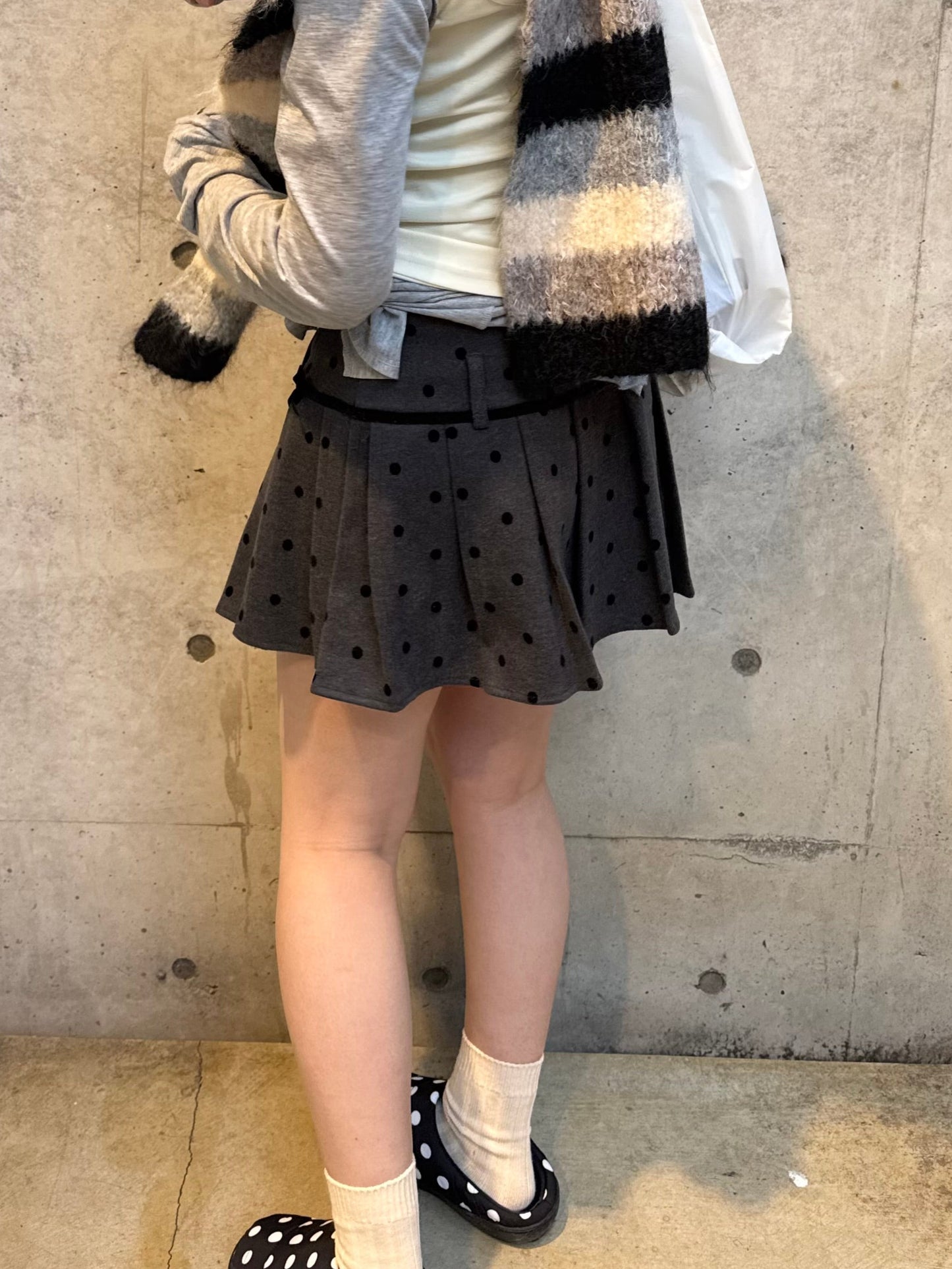ドットプリーツミニスカート DPB85137