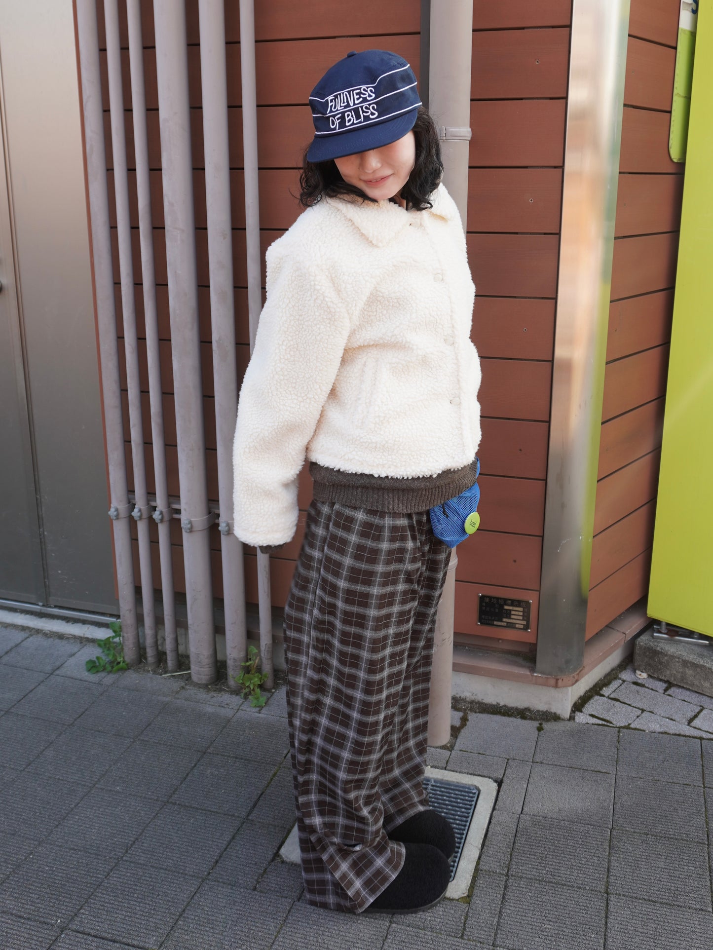 チェックワイドパンツ DPB85423