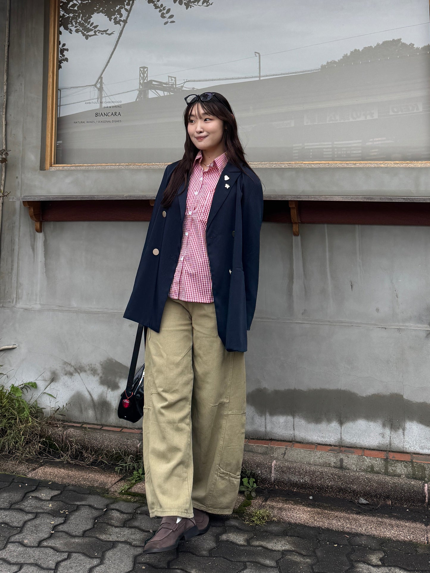 チェックワイドシャツ DPB78194