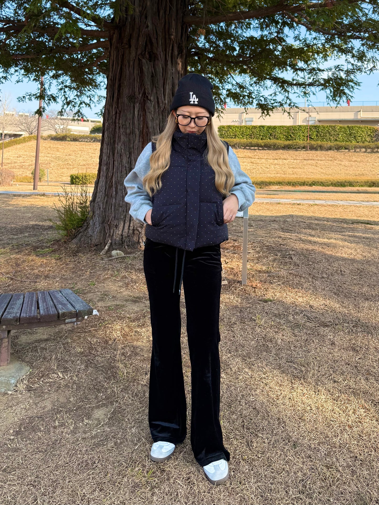 ベロアストレートパンツ DPB73172