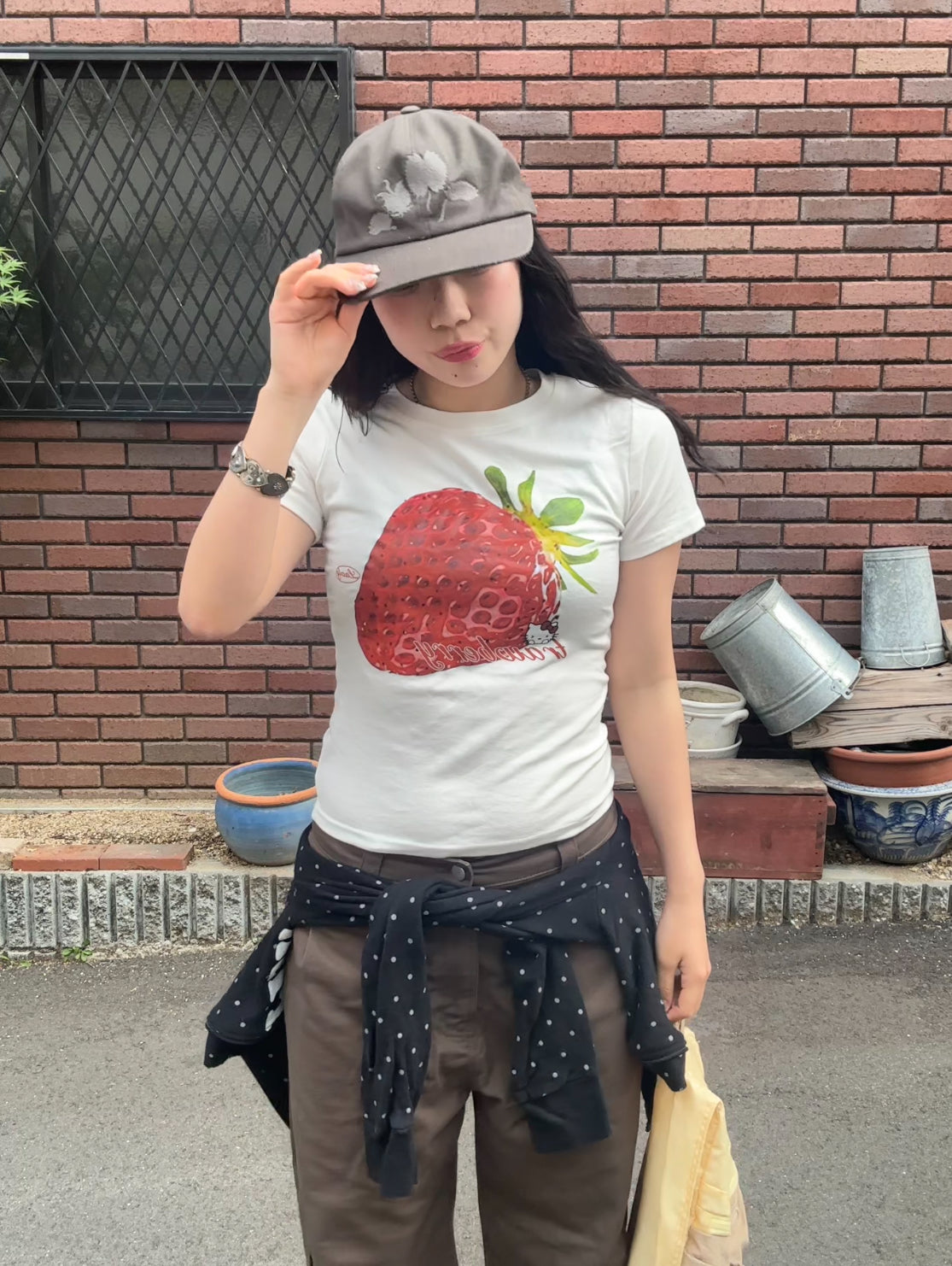 ストロベリーシンプルロゴTシャツ DPB89020