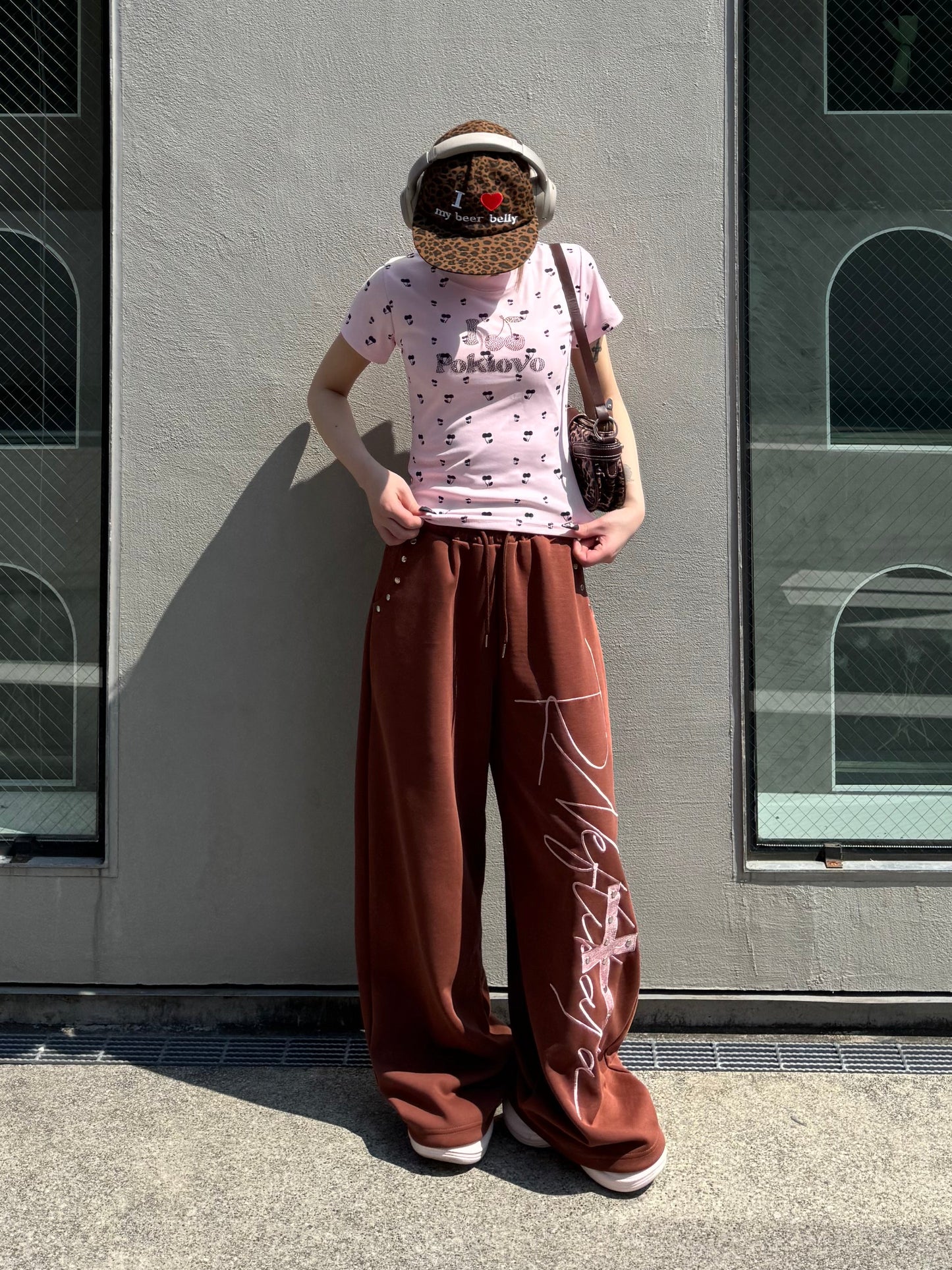 バイカラークロスロゴスウェットパンツ DPB86246