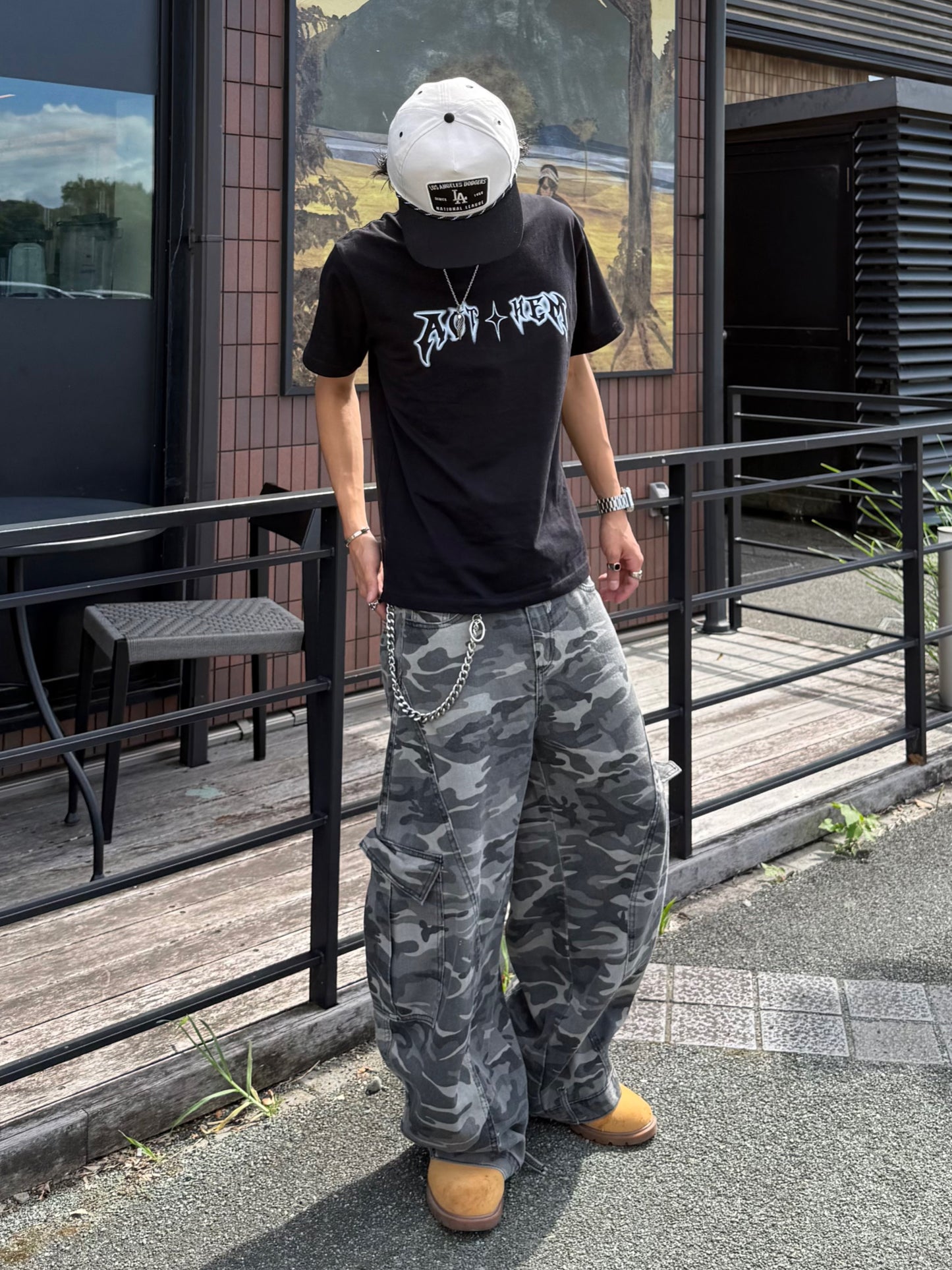 Kenshin_カモフラオーバーデニムパンツ DPB73348