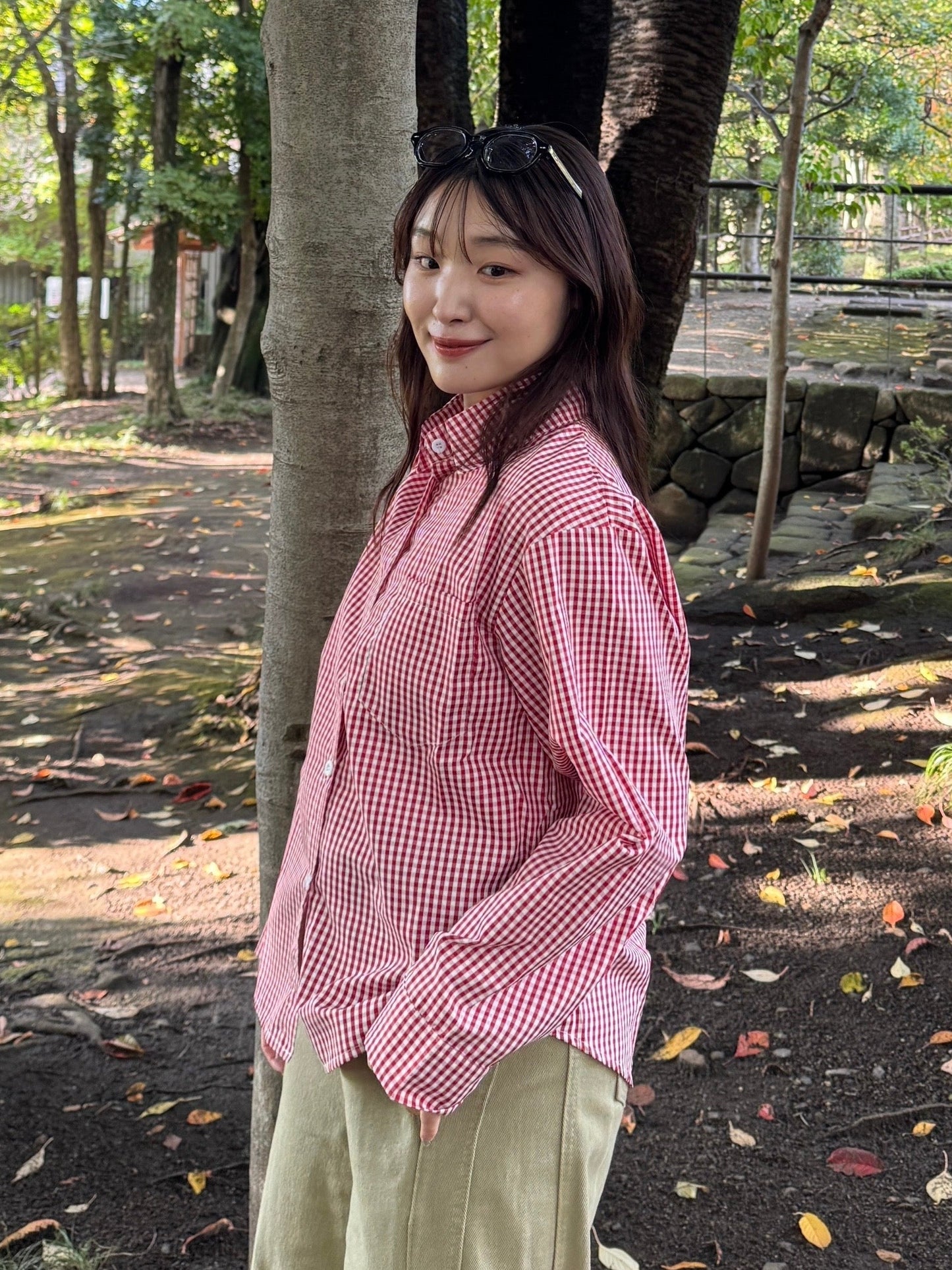 チェックワイドシャツ DPB78194