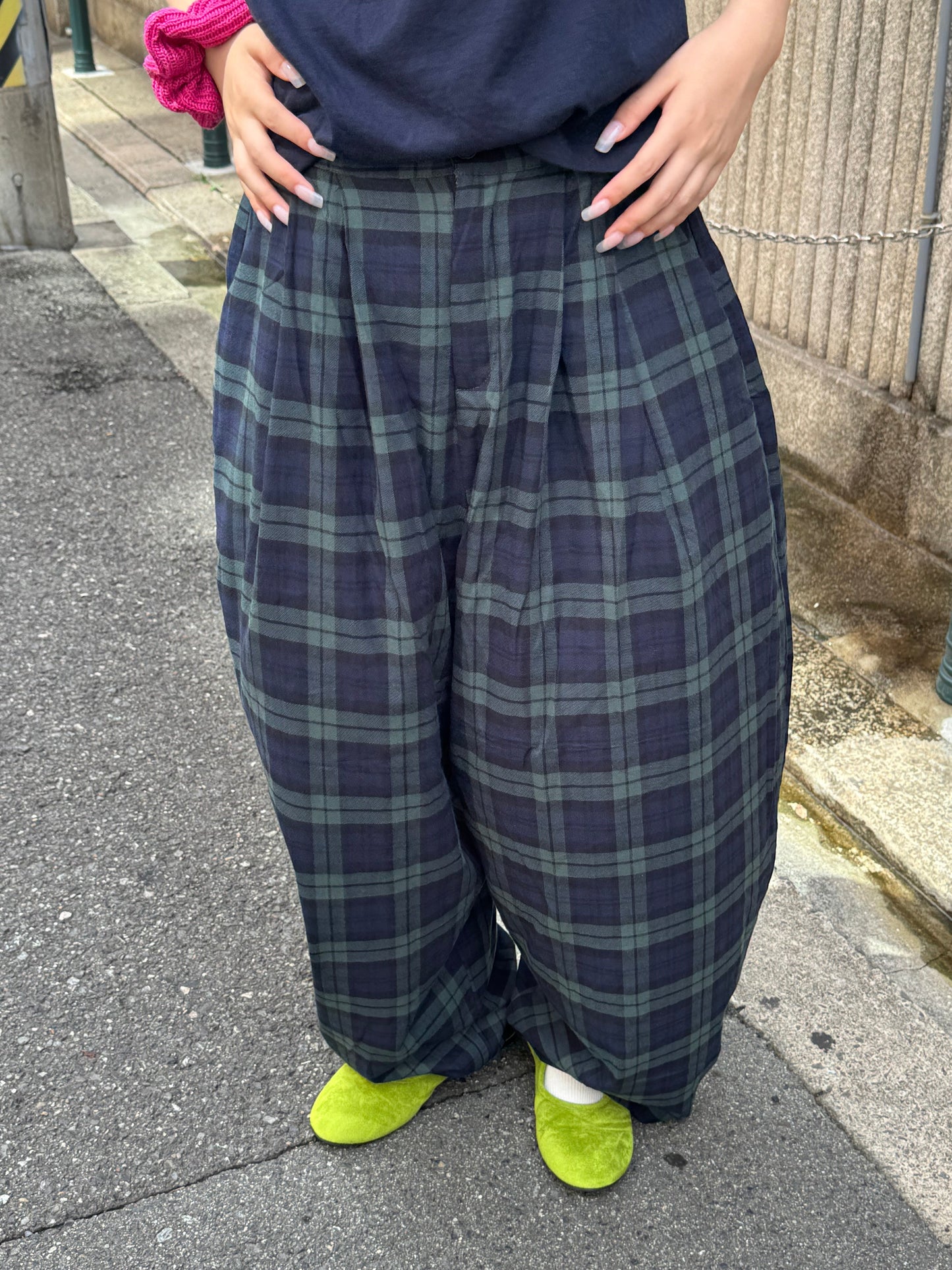 カーブラインチェックパンツ DPB85295