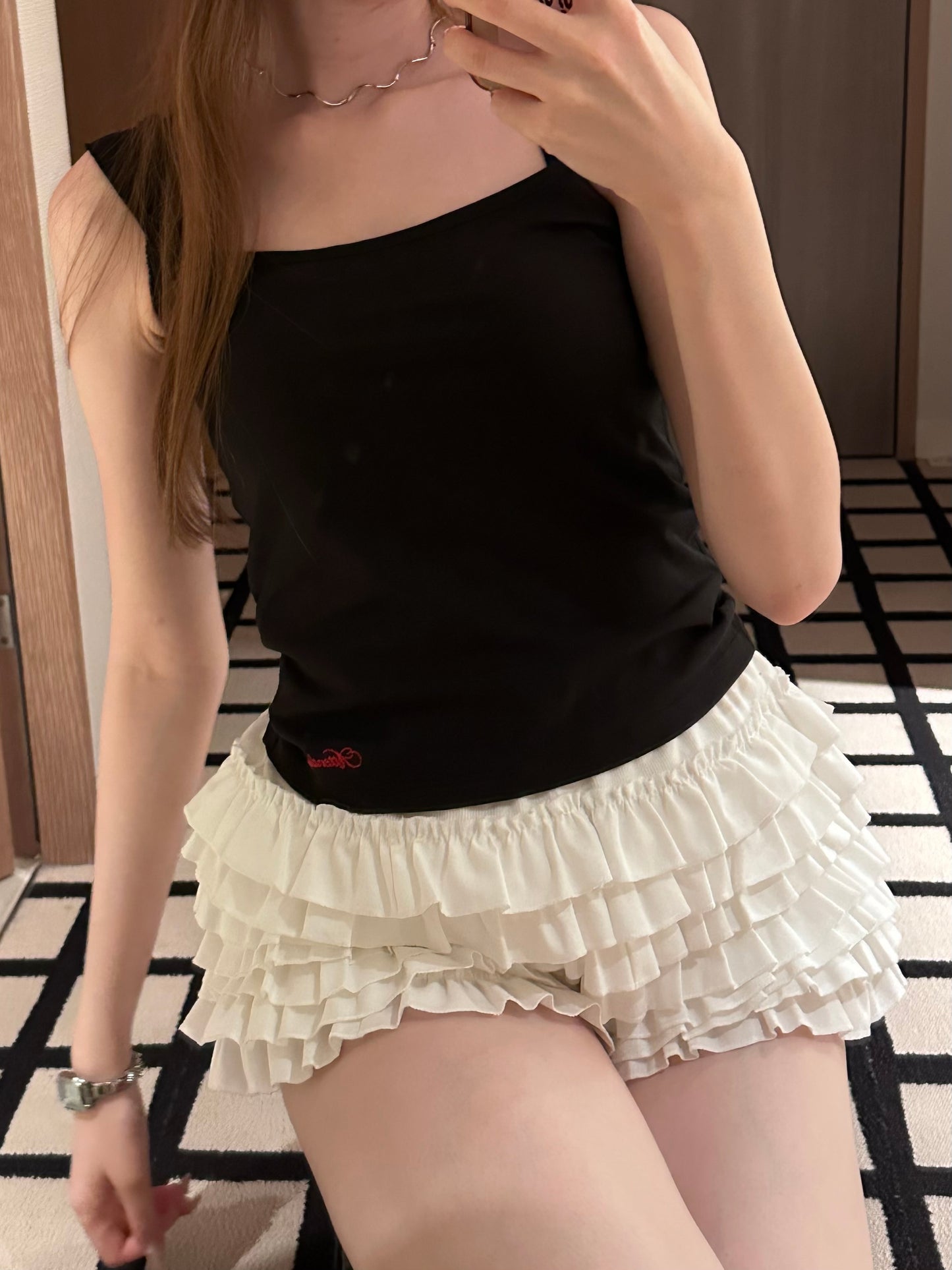 ギャザーティアードショートパンツ DPB81083