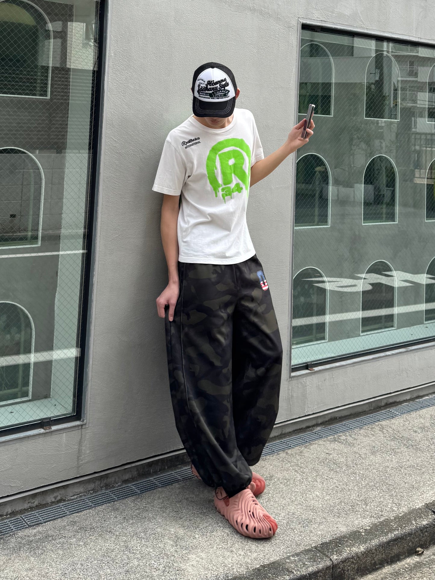 カモフラワイドスウェットパンツ DPC05008