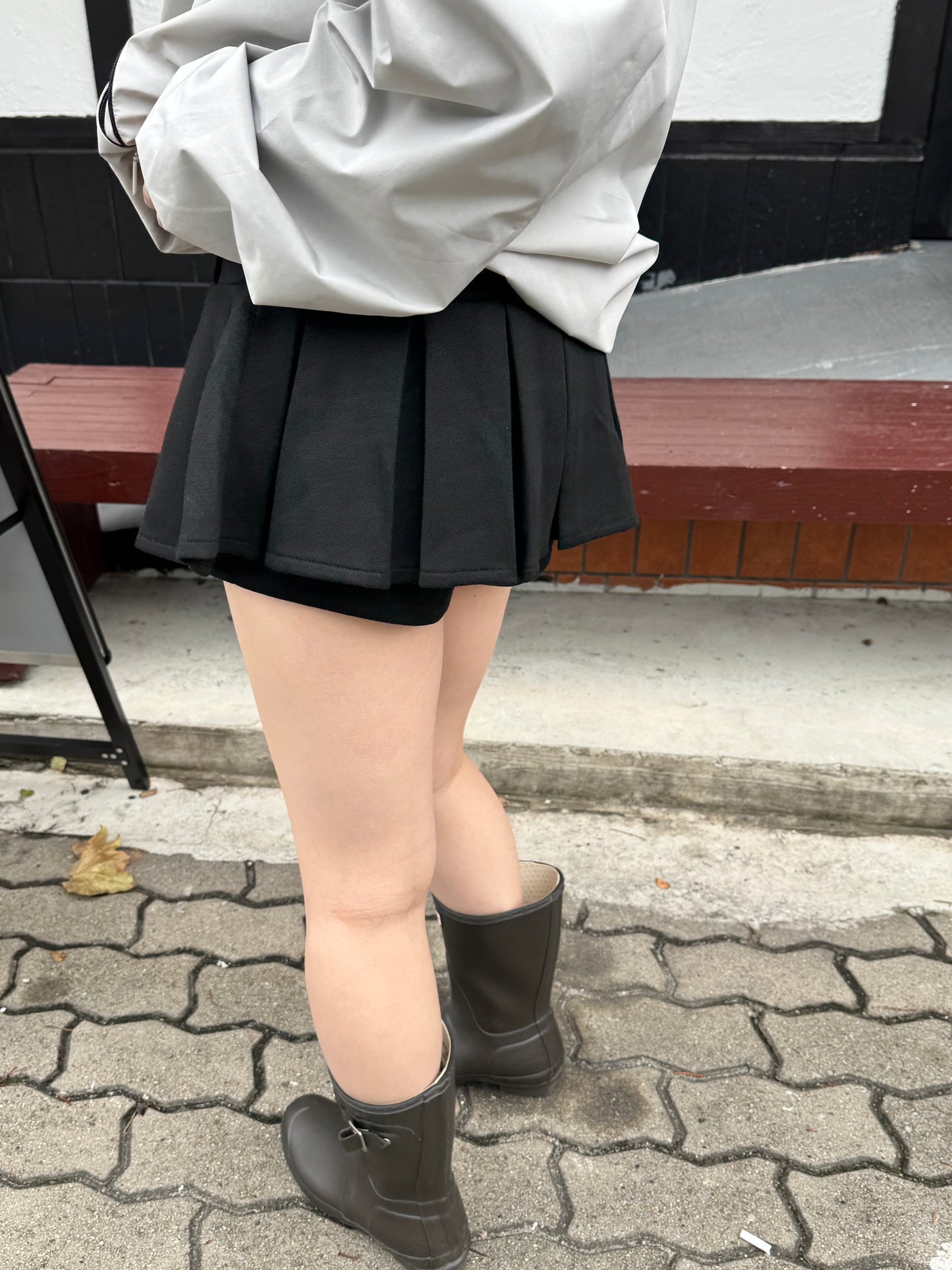 プリーツショートスカートパンツ DPB85355