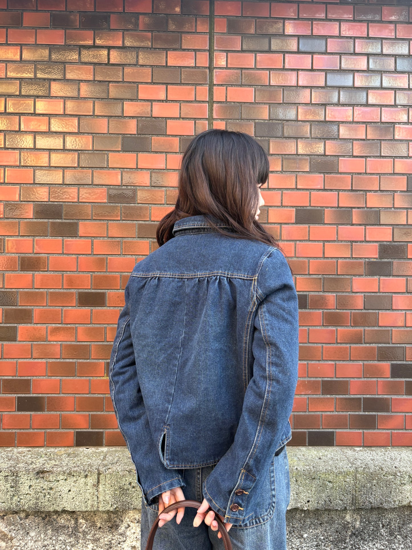 ラウンドカラーデニムジャケット DPA43773