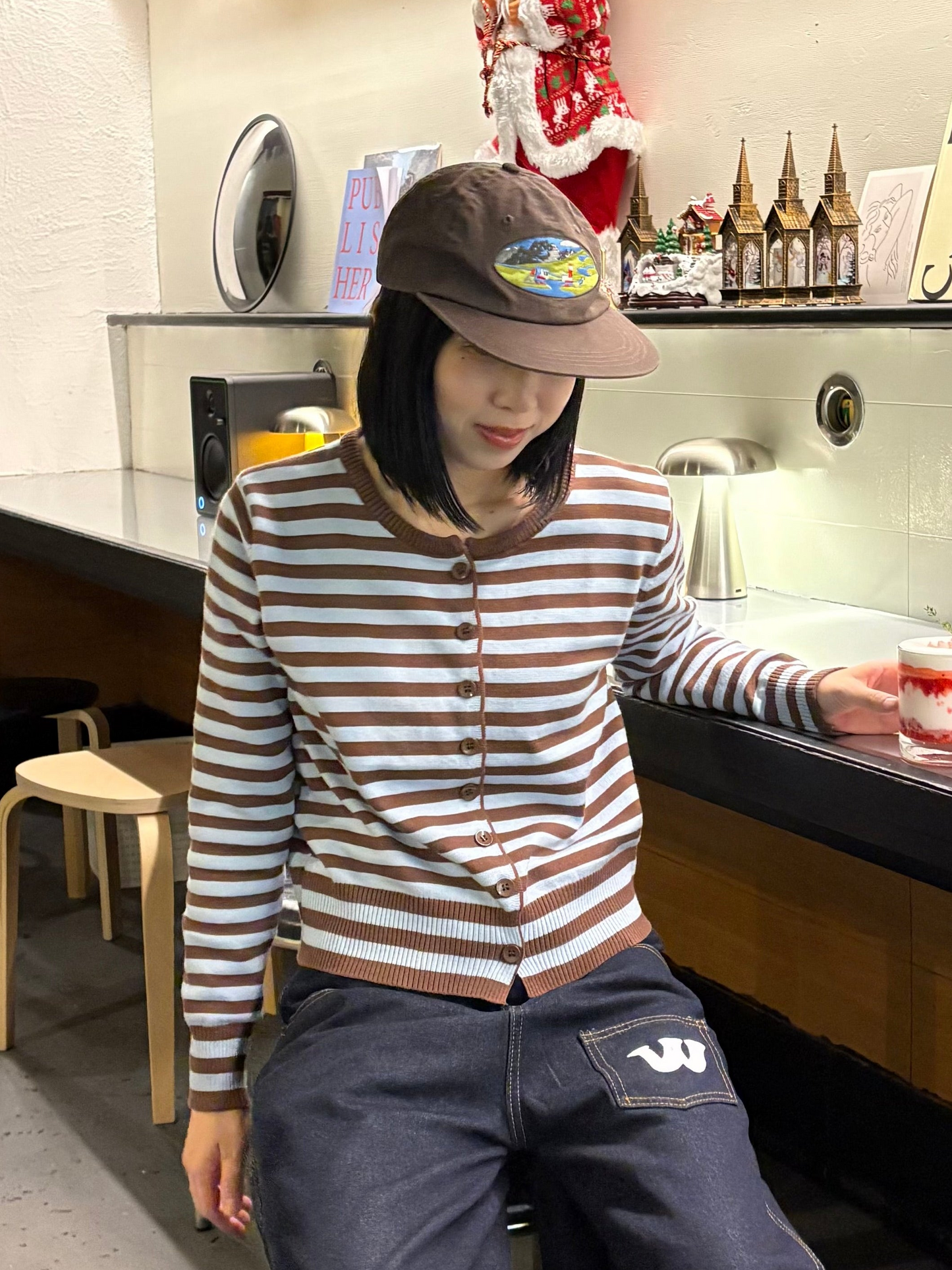 ボーダーカーディガン DPB99019