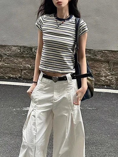 ボーダーショートTシャツ DPB71775