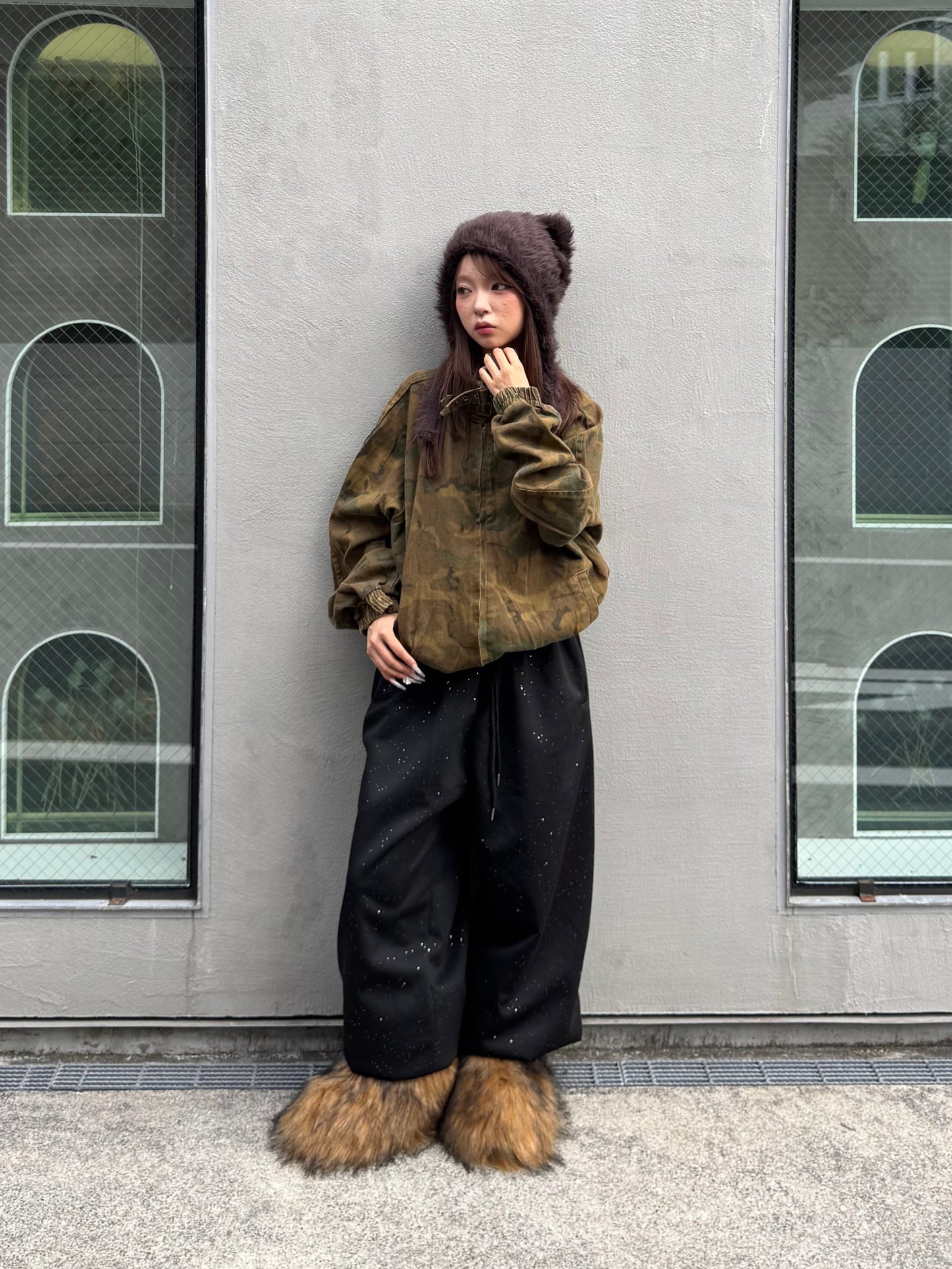 スネークラメスウェットパンツ DPB86128