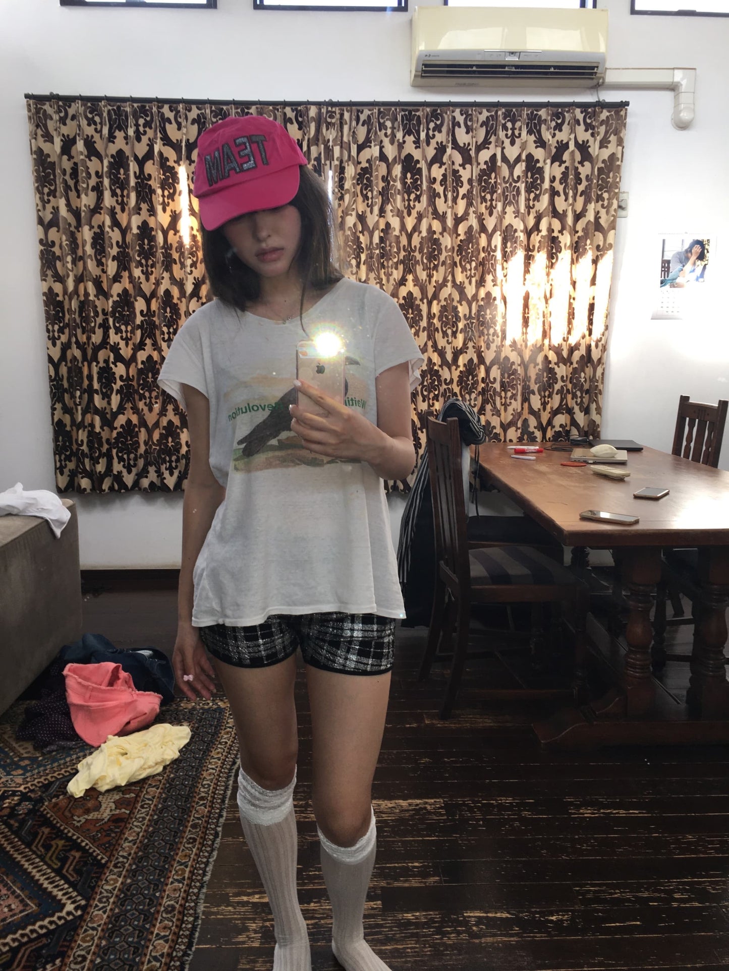 チェックショートパンツ DPC09075