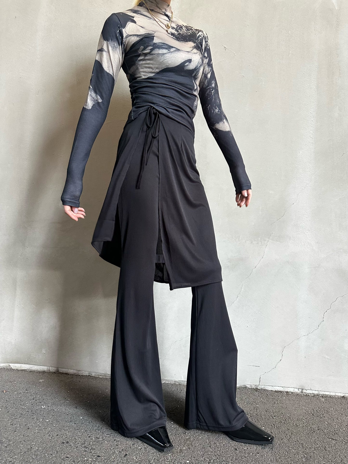 ブーツカットスカートパンツ DPB26660