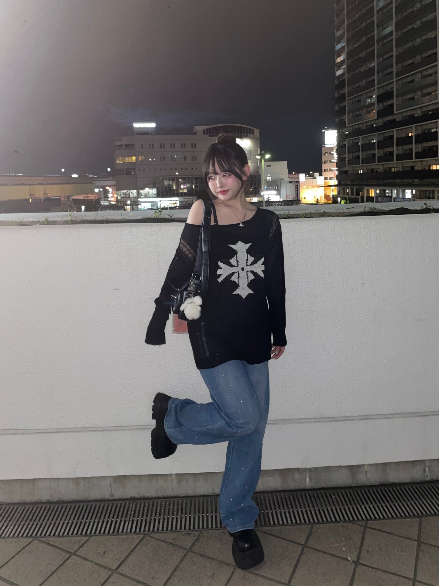 ストーンデニムパンツ DPB74118