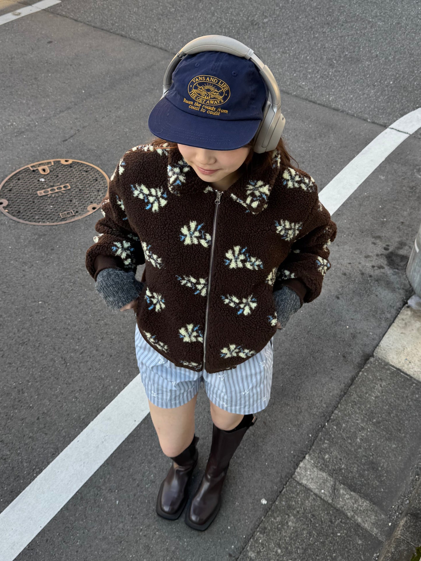 フラワーボアジャケット DPB91068