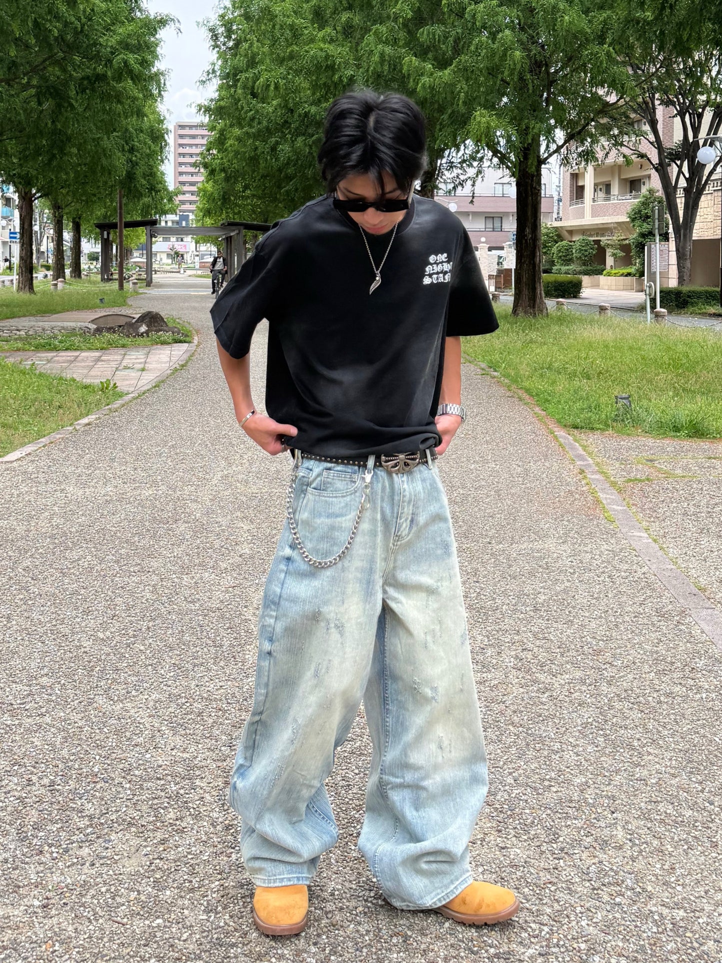 【即納】ウォッシュバルーンデニムパンツ DPB90219S
