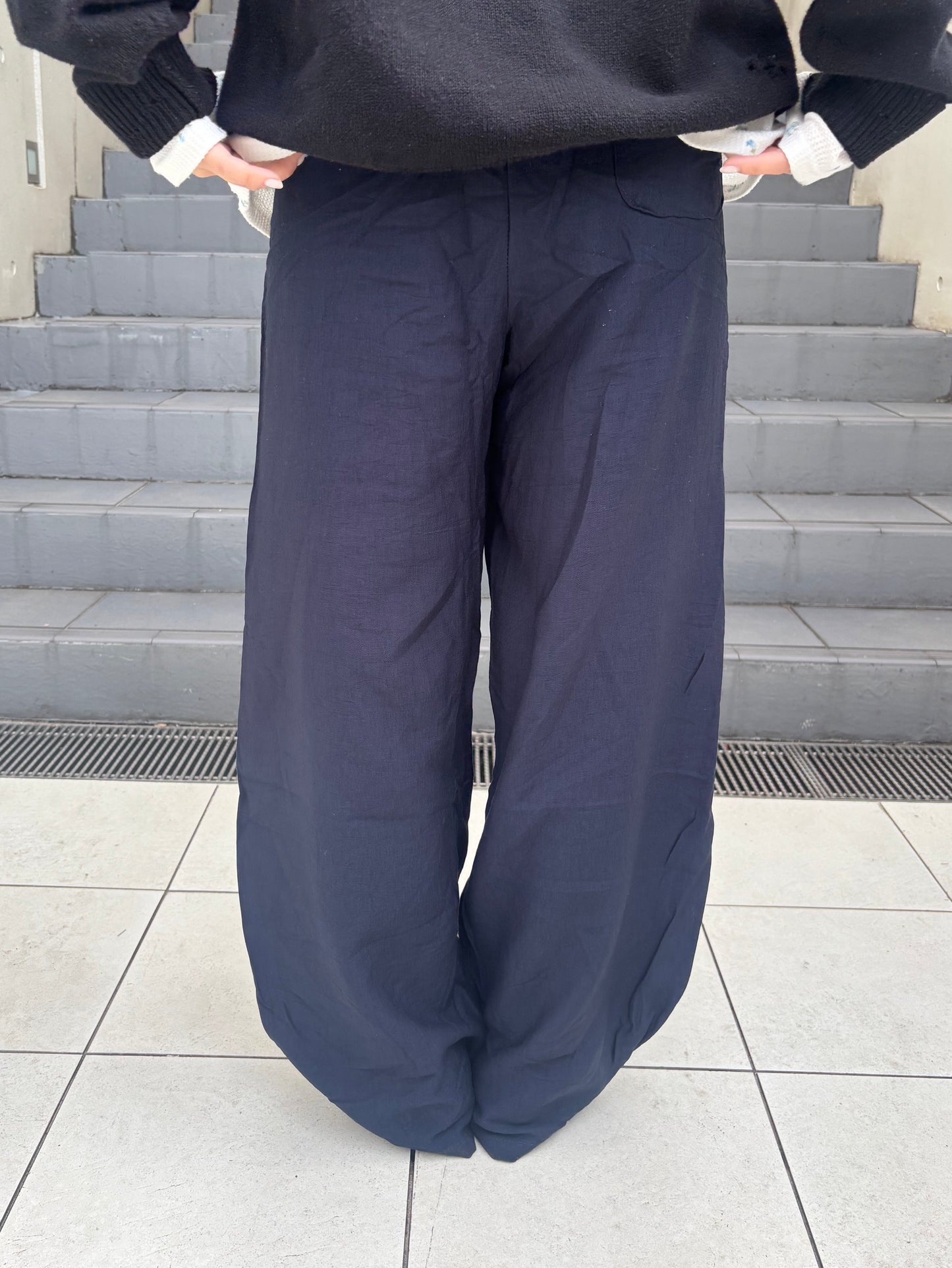 リネンソフトワイドパンツ DPC04031