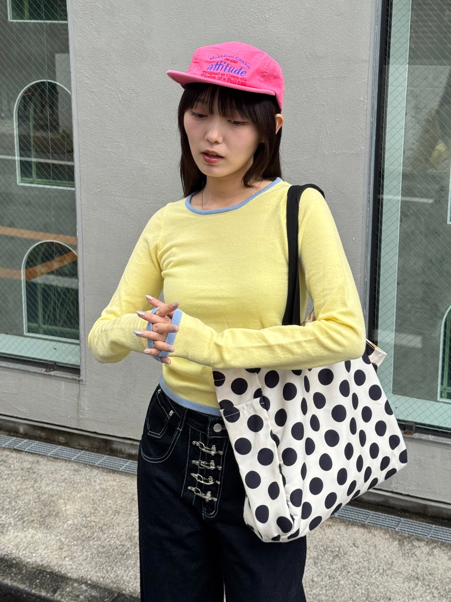 バイカラースリムトップス DPB91084