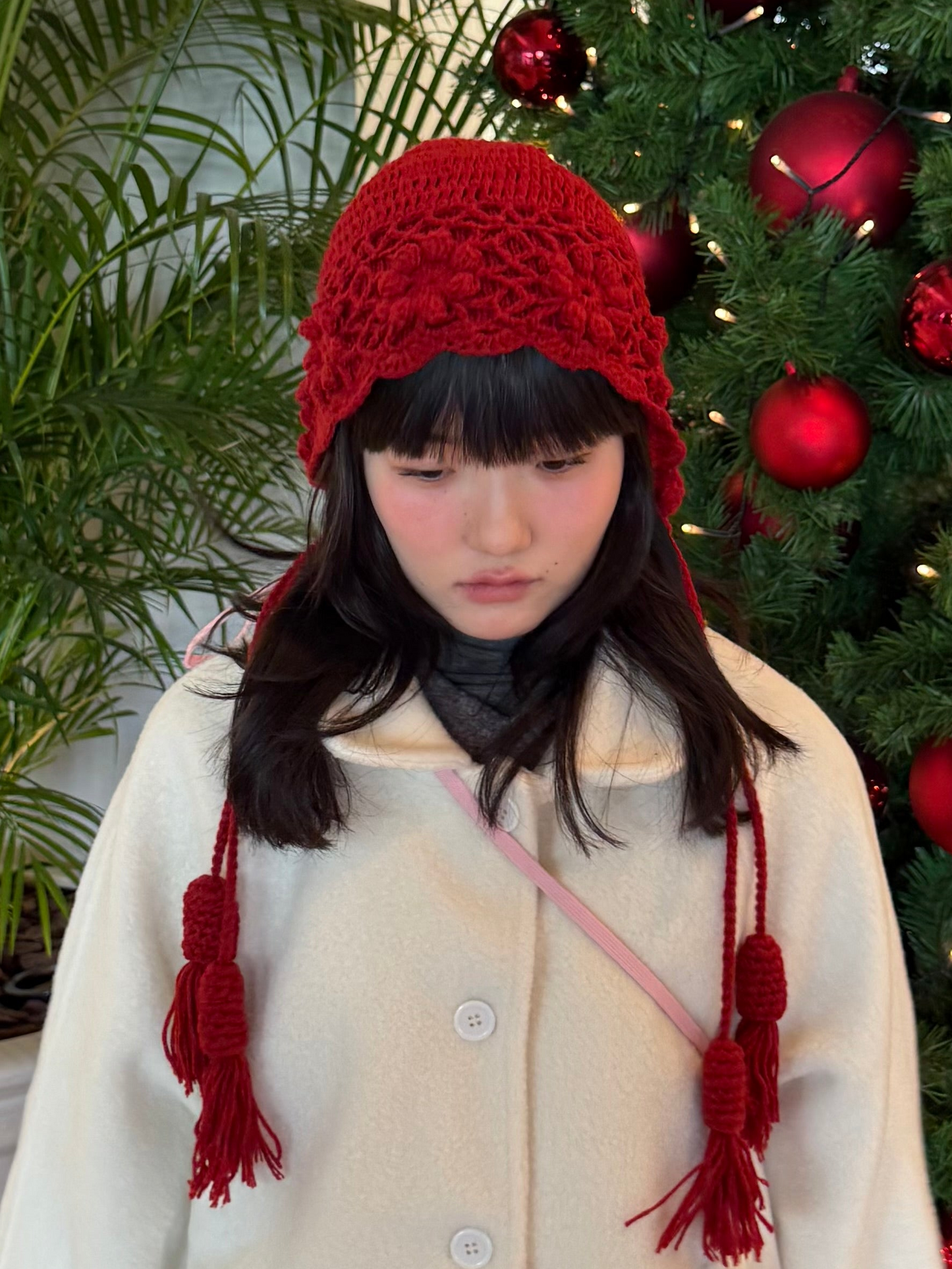 レッドウールヘアドレス DPA43745