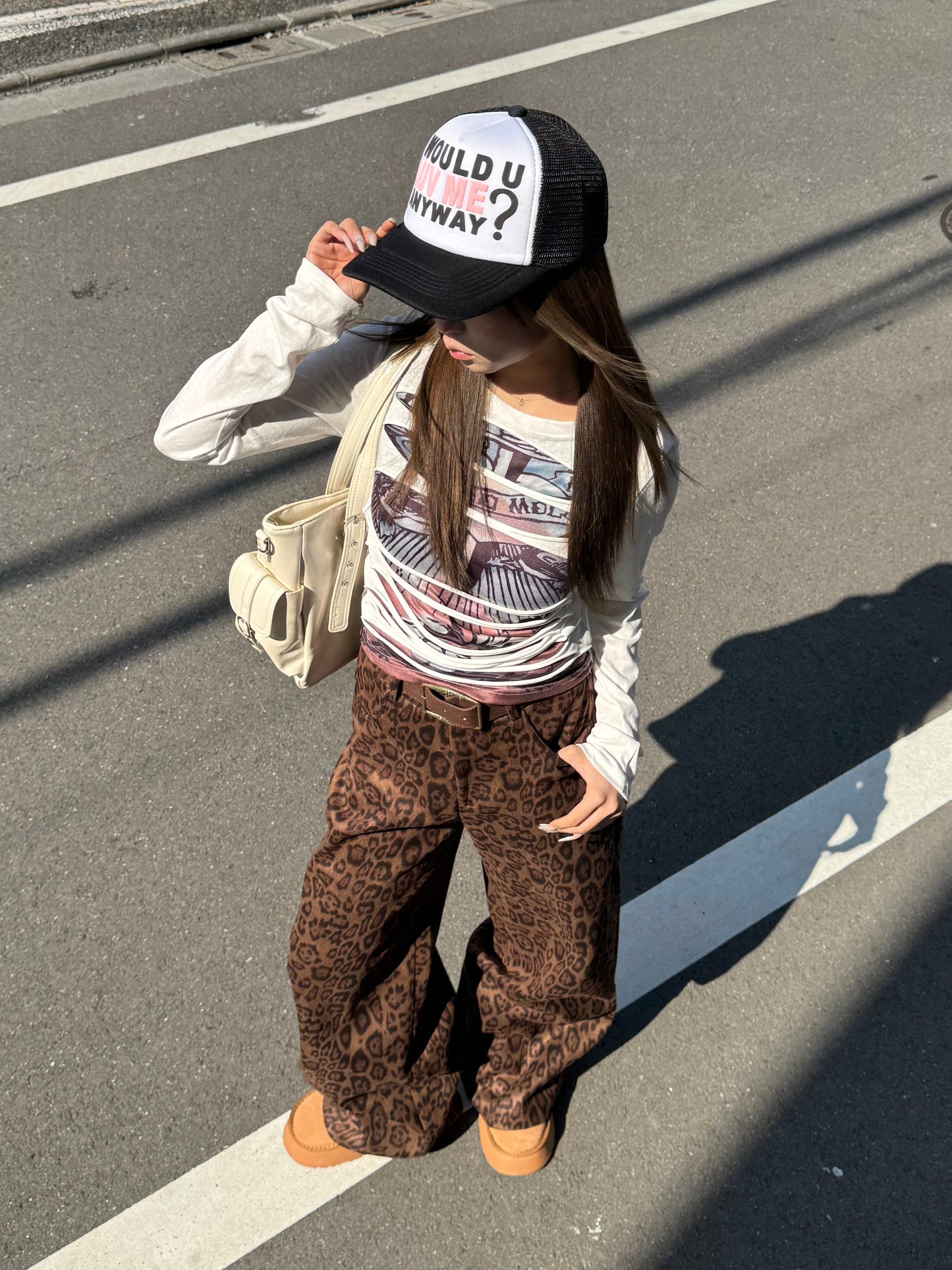 レオパードワイドパンツ DPB86227