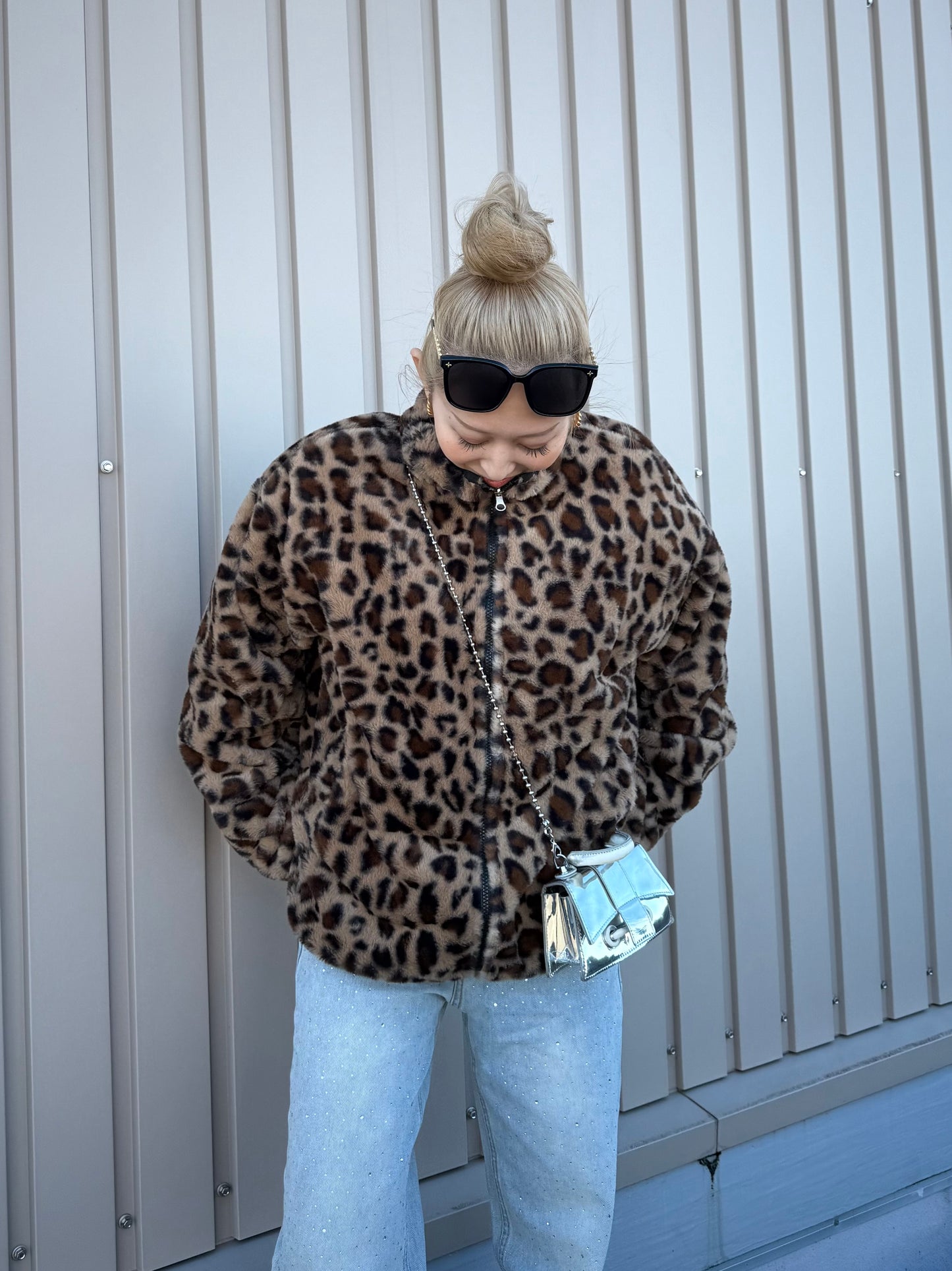 リバーシブルレオパードジャケット DPB73508