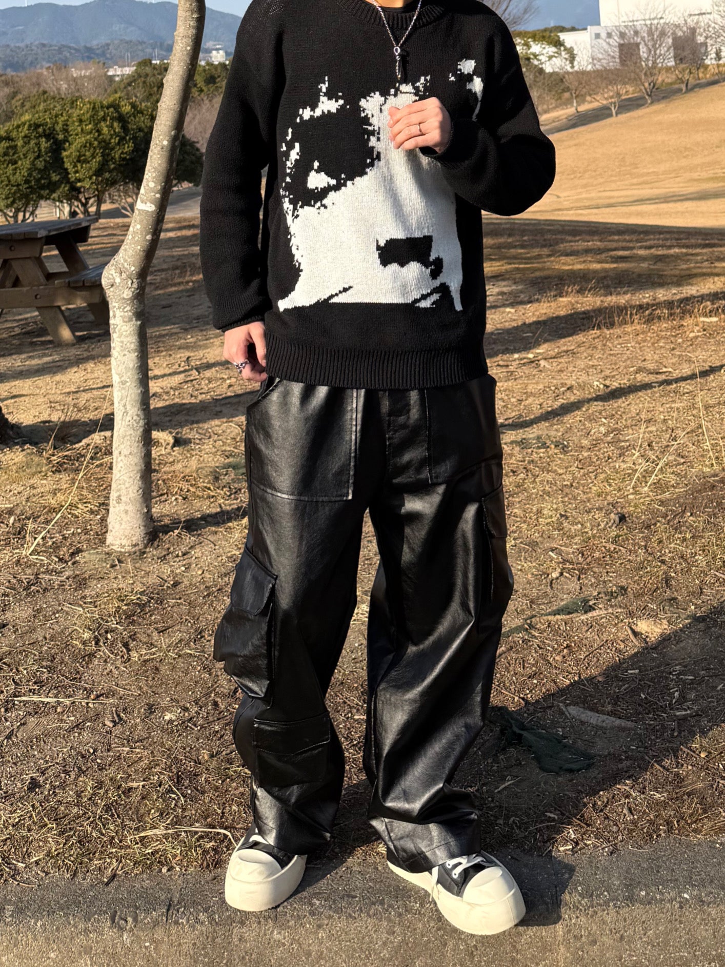 レザーライクポケットパンツ DPB90098