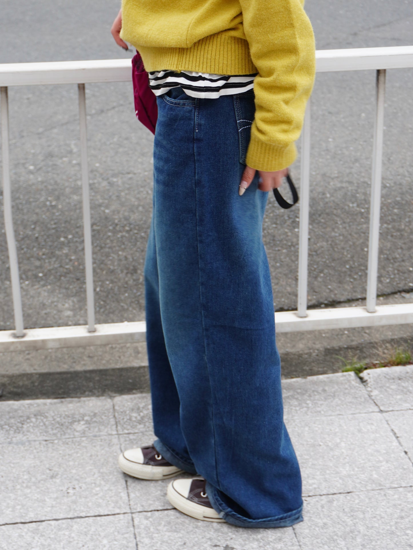 ストレートウォッシュデニムパンツ DPB85346