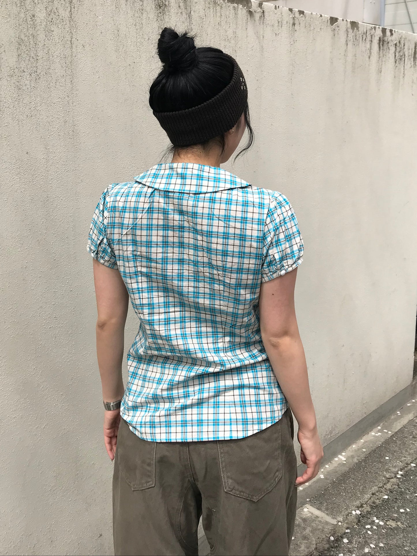 スカイブルーチェックシャツ DPB89244