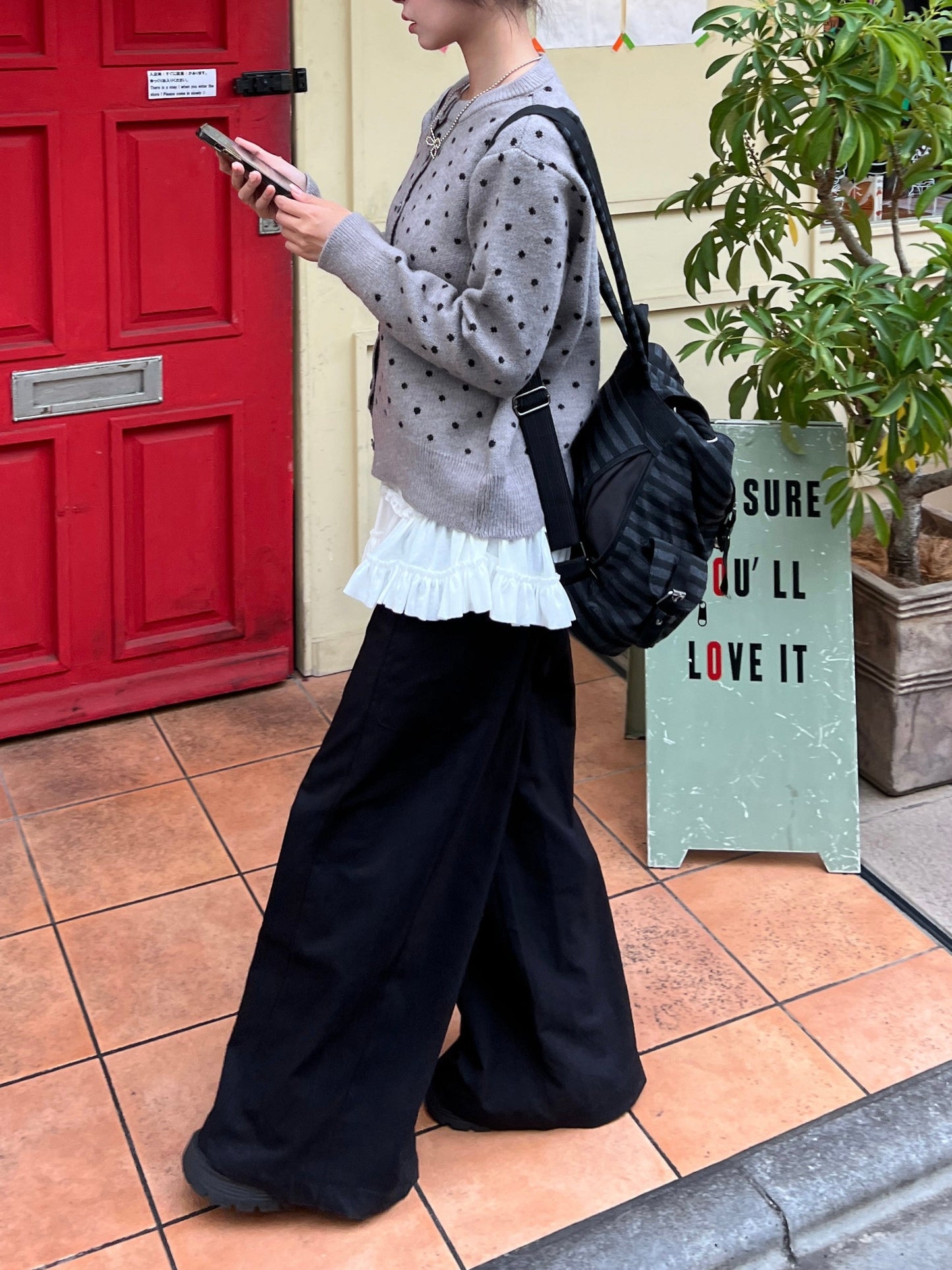 ワイドスラックスパンツ DPB94028